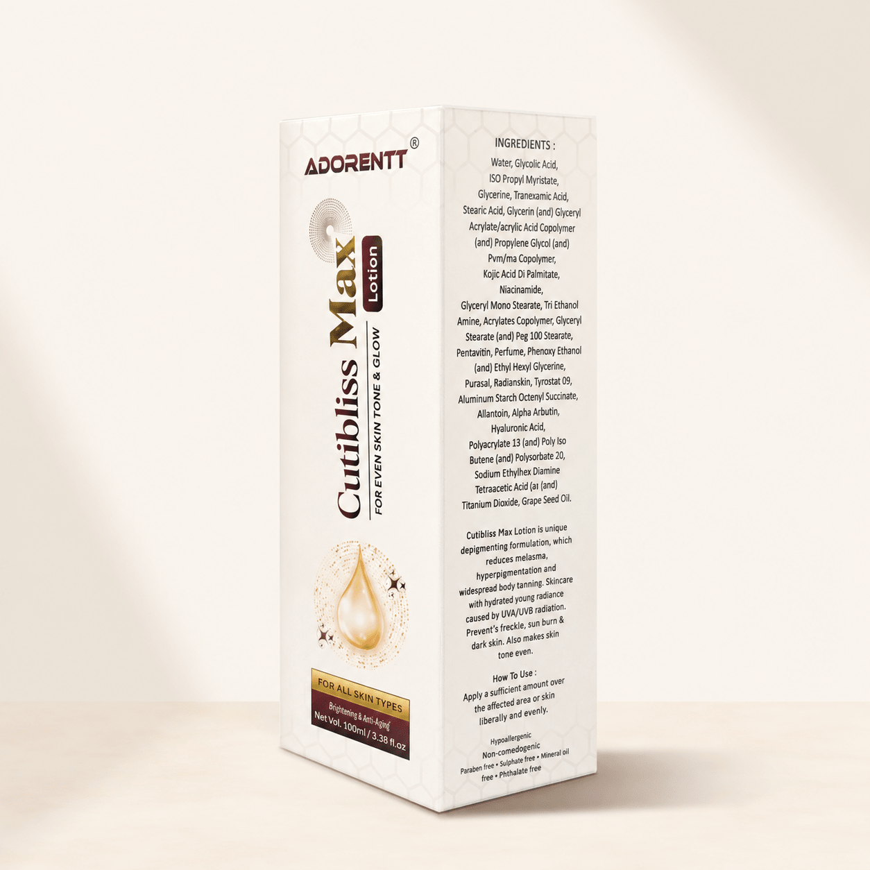 Cutibliss Max Lotion - Cosmosentials