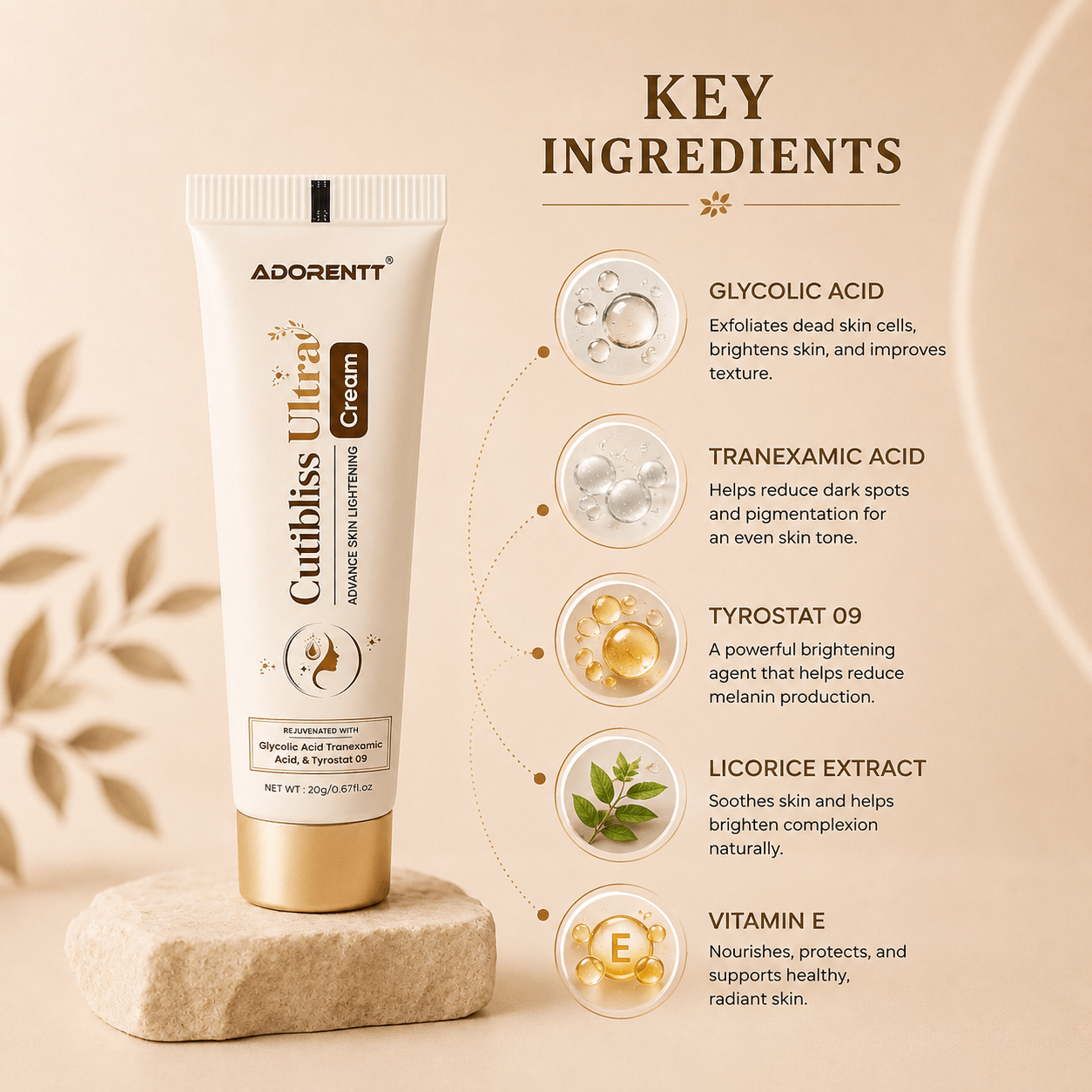Cutibliss Ultra Advance Skin Lightening Cream - Cosmosentials