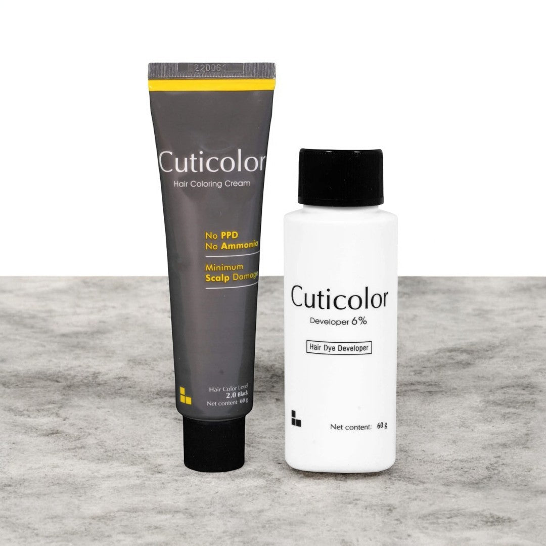 Cuticolor Hair Coloring Cream Black( 2.0) - Cosmosentials