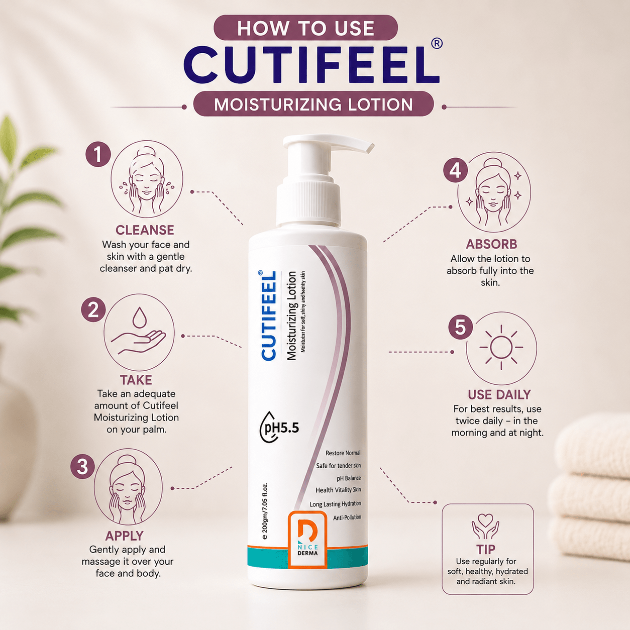 Cutifeel Moisturizing Lotion - Cosmosentials