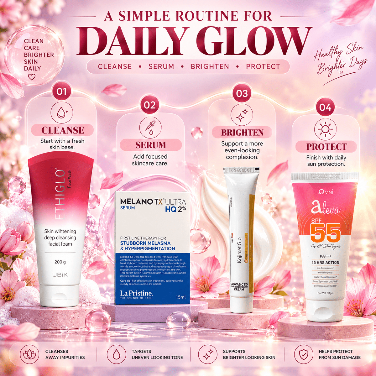 Daily Glow & Even Skin Tone Combo - Cosmosentials