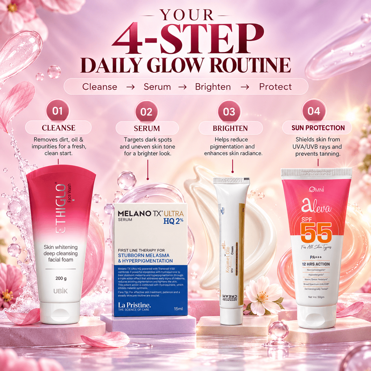 Daily Glow & Even Skin Tone Combo - Cosmosentials