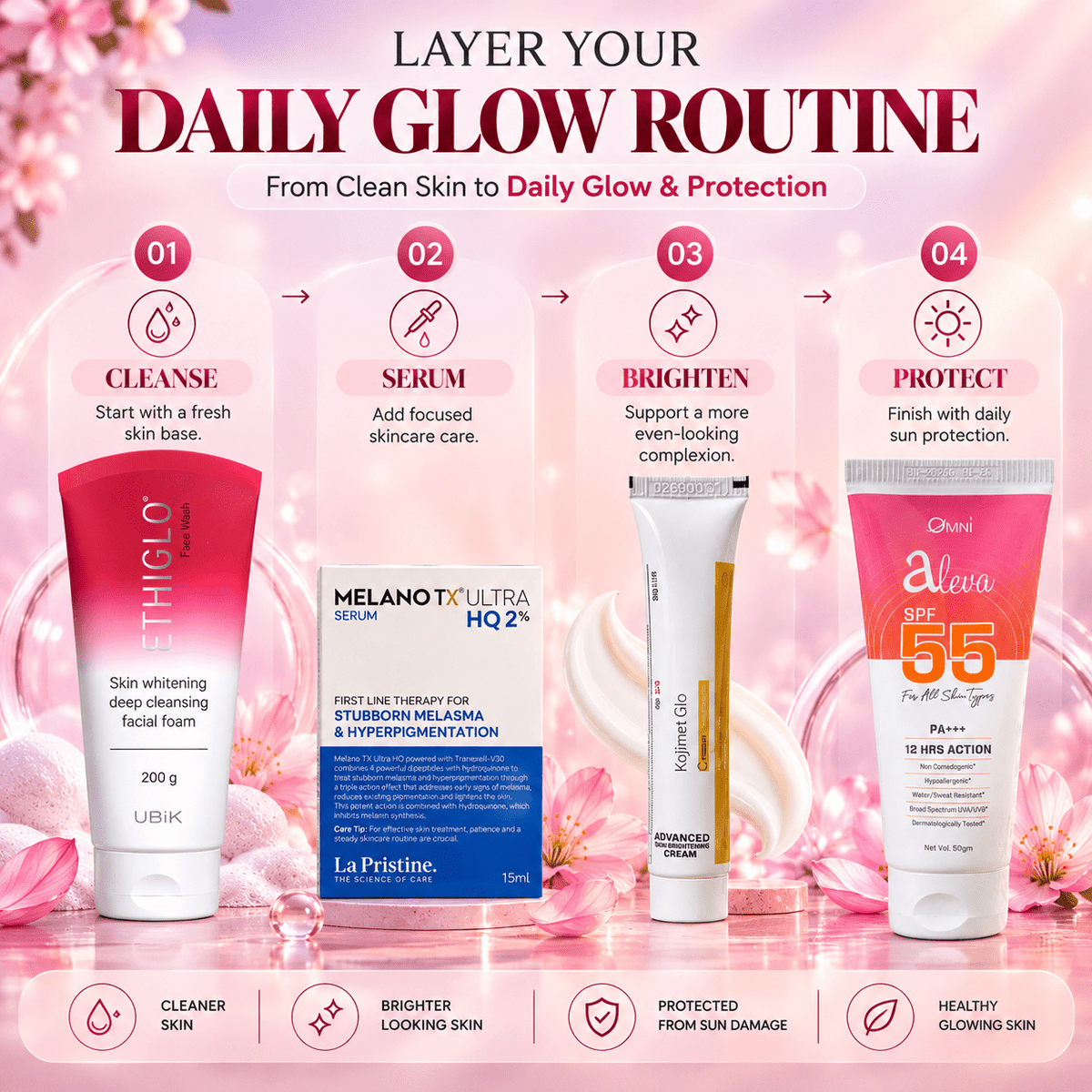 Daily Glow & Even Skin Tone Combo - Cosmosentials