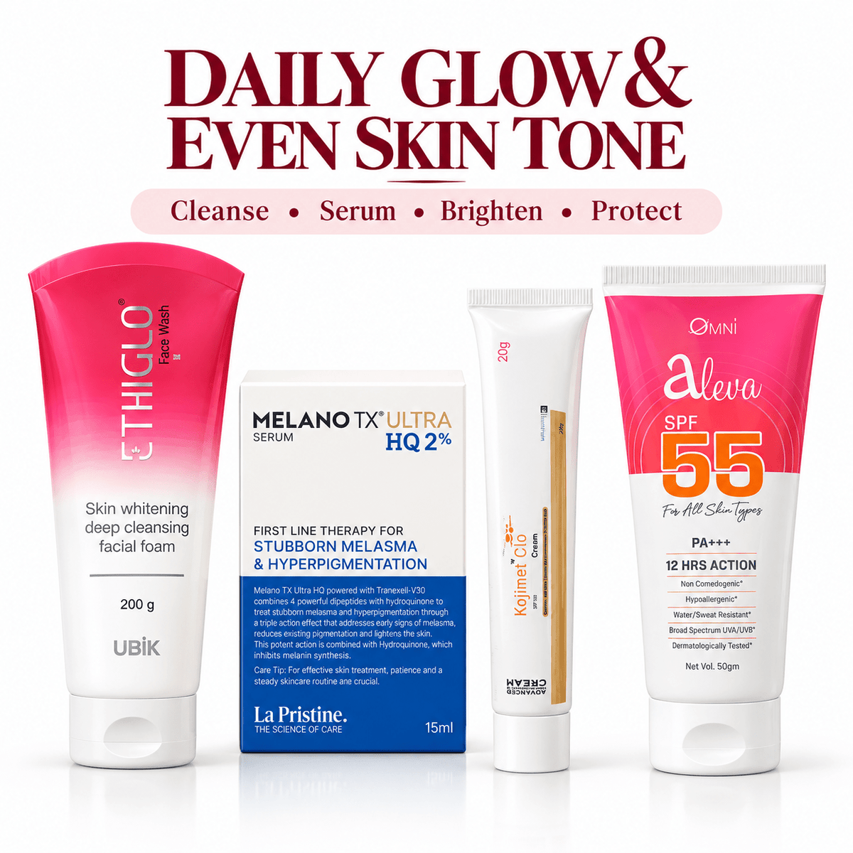 Daily Glow & Even Skin Tone Combo - Cosmosentials