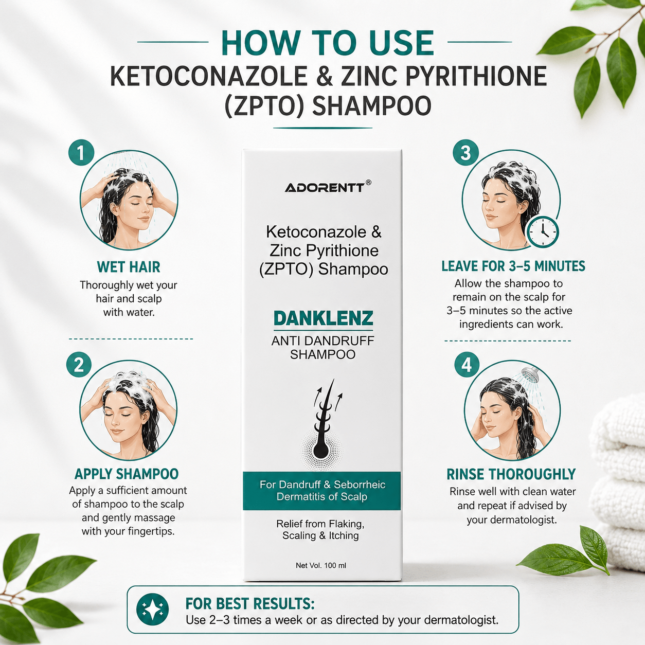Danklenz Anti Dandruff Shampoo - Cosmosentials