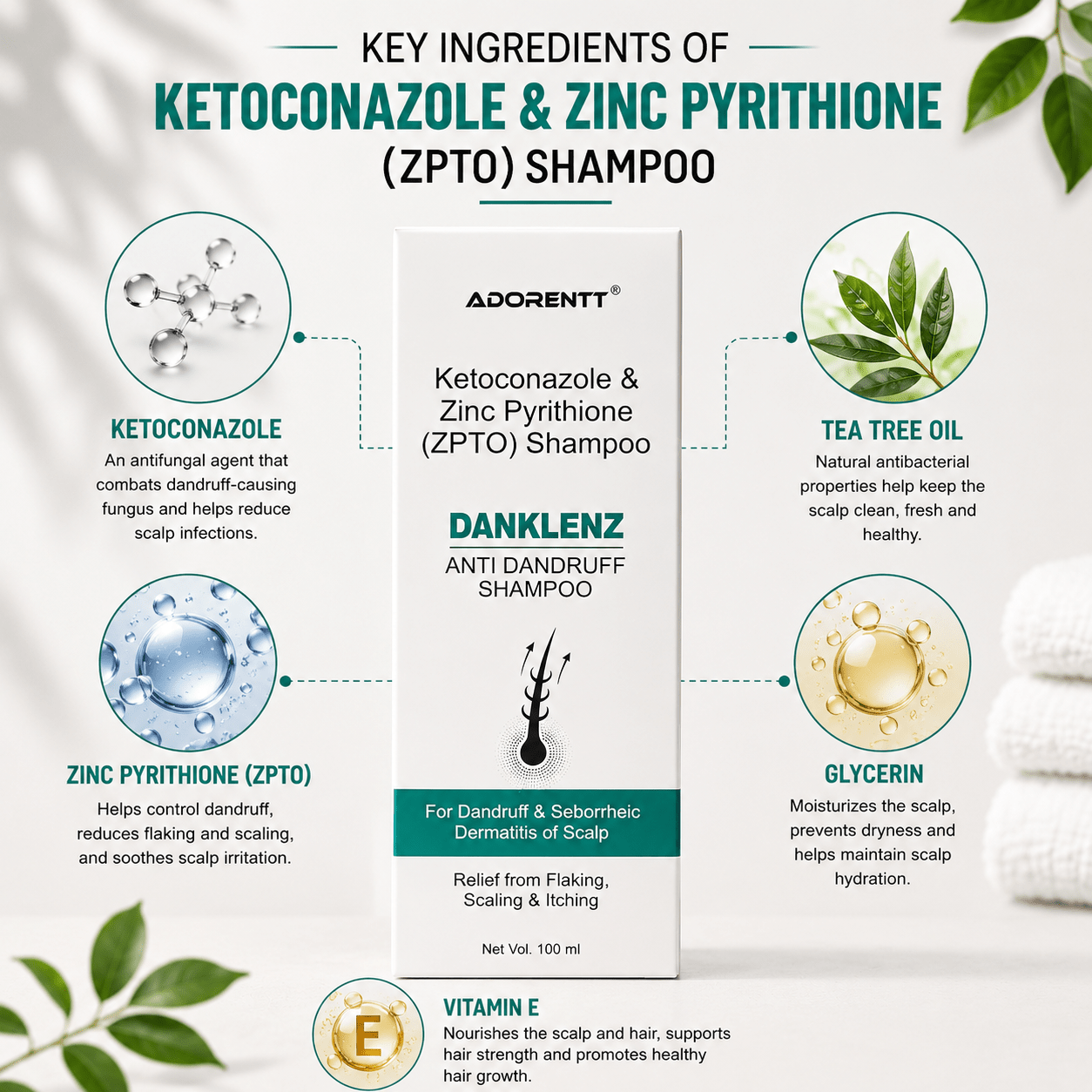 Danklenz Anti Dandruff Shampoo - Cosmosentials