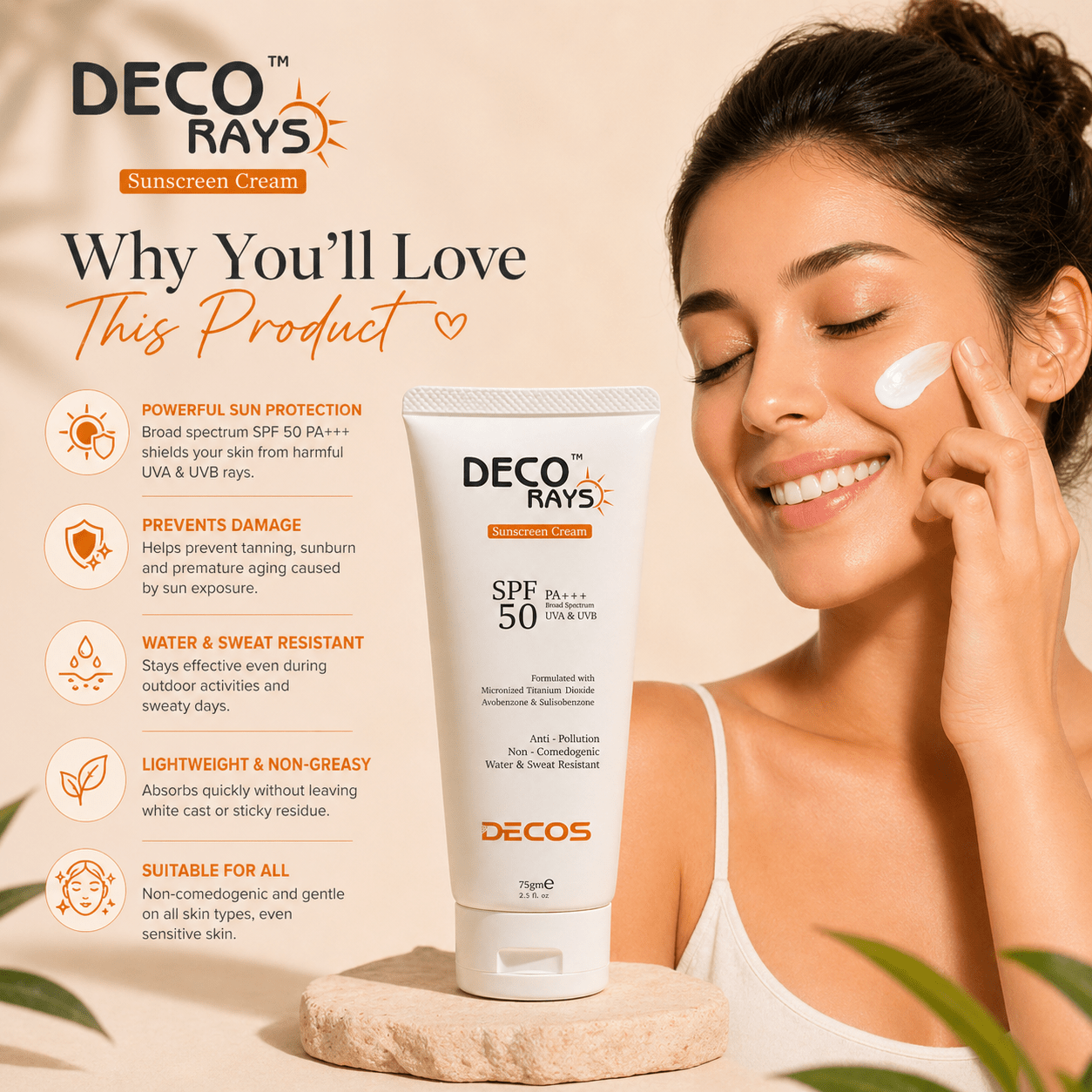Deco Rays Sunscreen - Cosmosentials