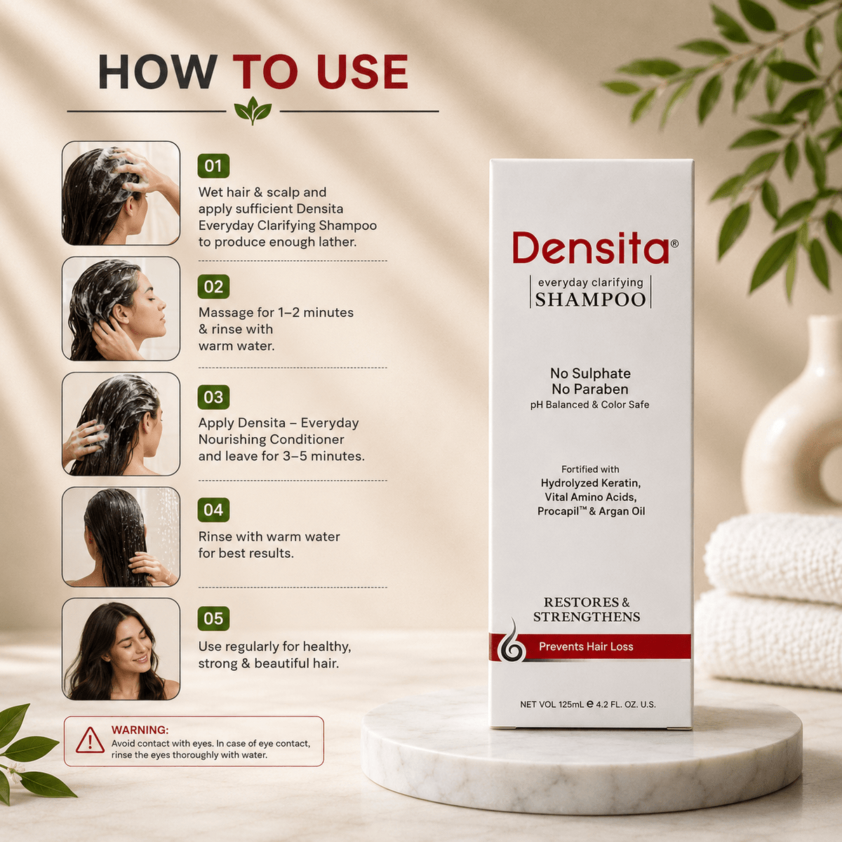 Densita Everyday Clarifying Shampoo - Cosmosentials