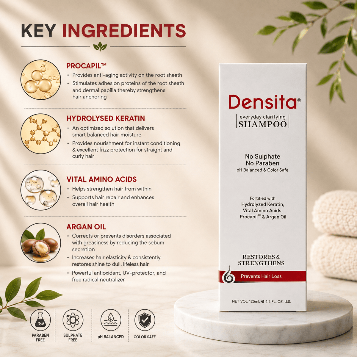 Densita Everyday Clarifying Shampoo - Cosmosentials