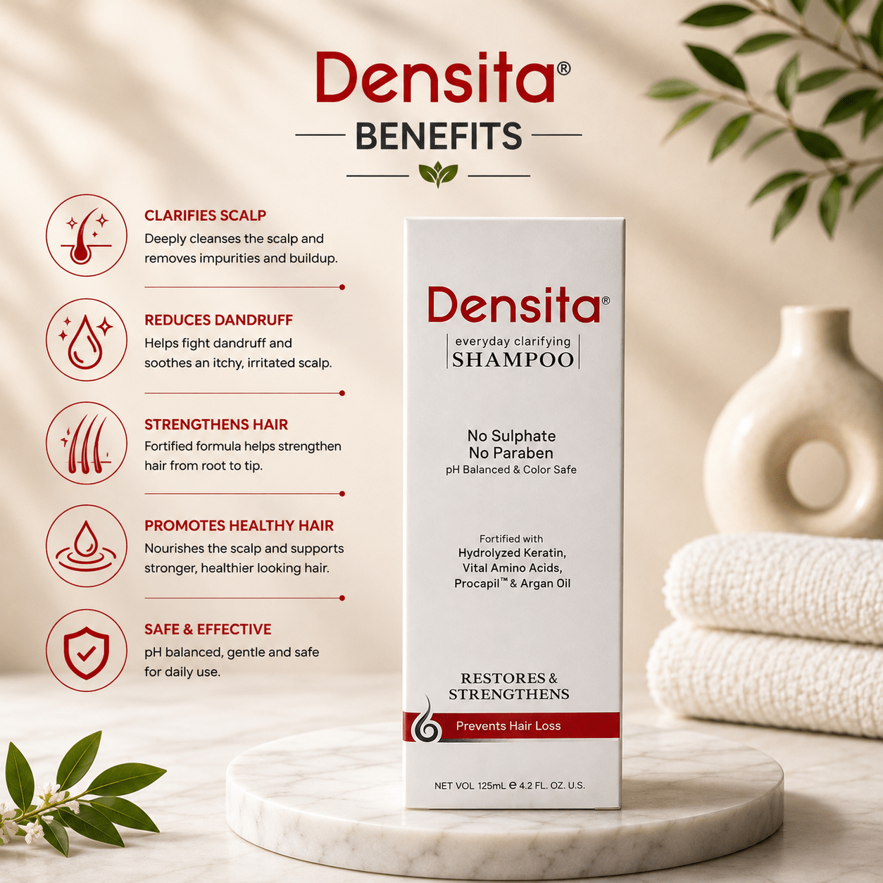 Densita Everyday Clarifying Shampoo - Cosmosentials