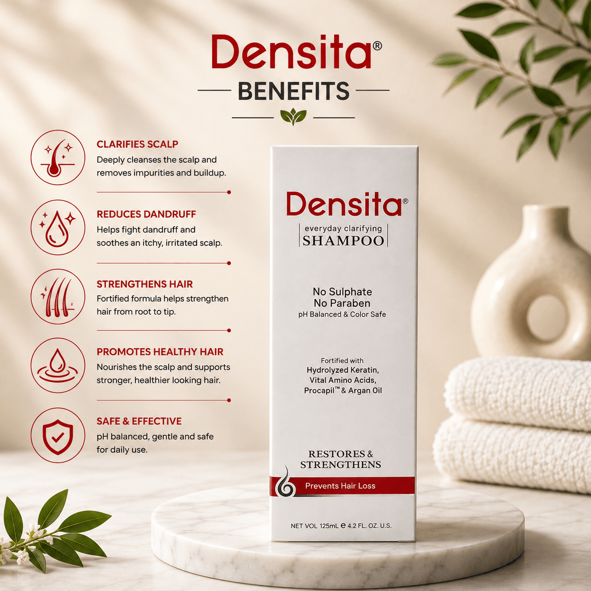 Densita Everyday Clarifying Shampoo - Cosmosentials