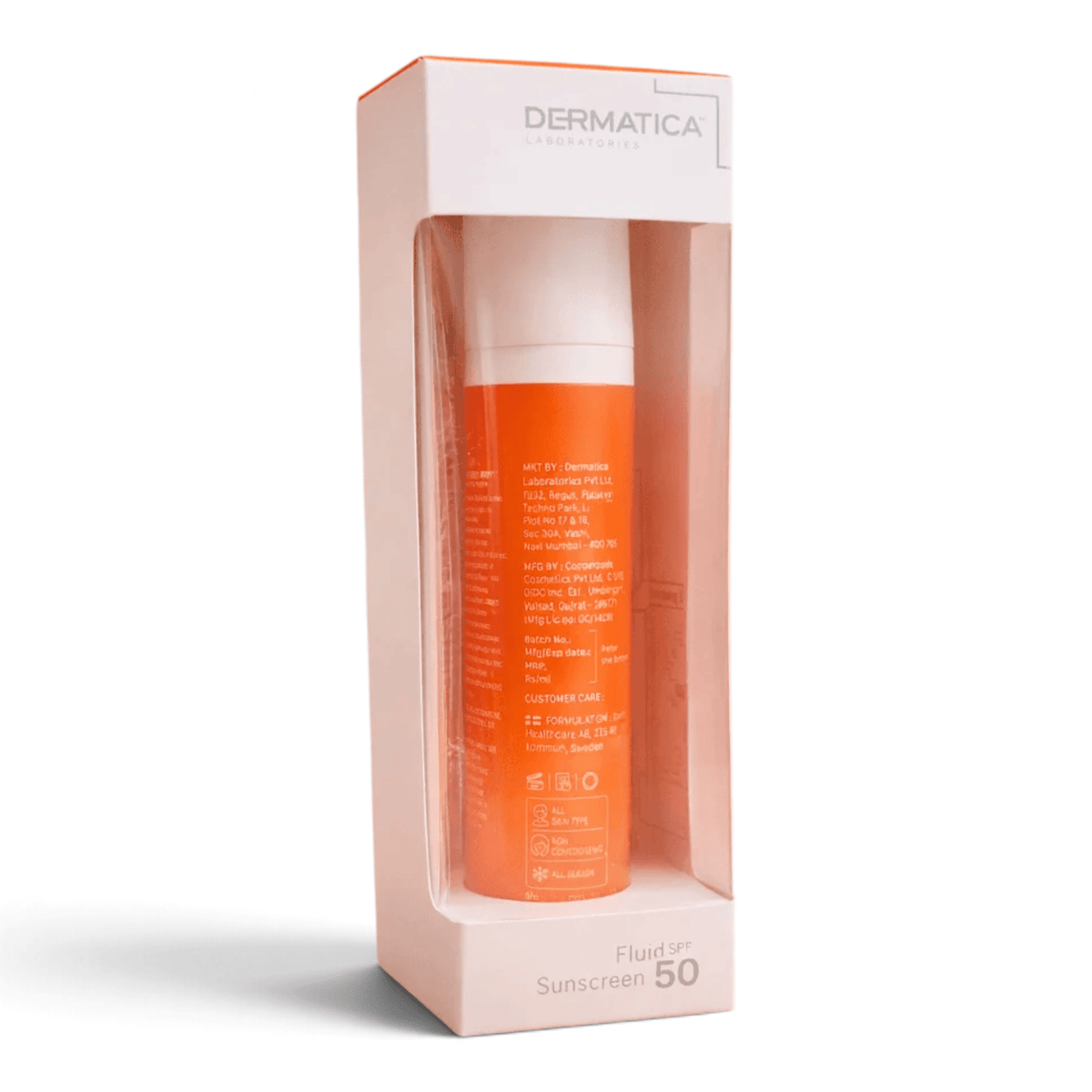 Dermatica Ray Protect Barelyon Fluid Sunscreen SPF 50 - Cosmosentials