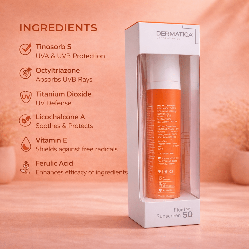 Dermatica Ray Protect Barelyon Fluid Sunscreen SPF 50 - Cosmosentials