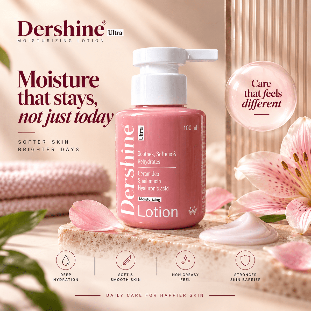 Dershine Ultra Moisturizing Lotion - Cosmosentials