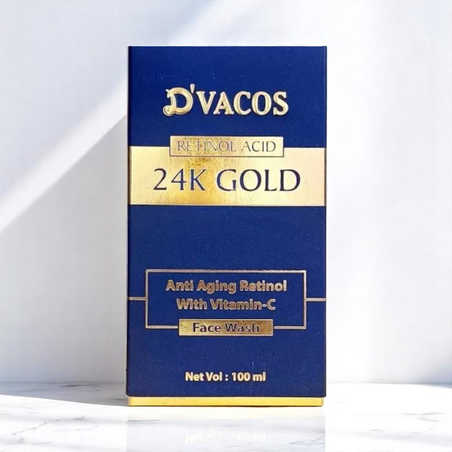 D'vacos 24k Gold Retinol Acid Face wash - Cosmosentials