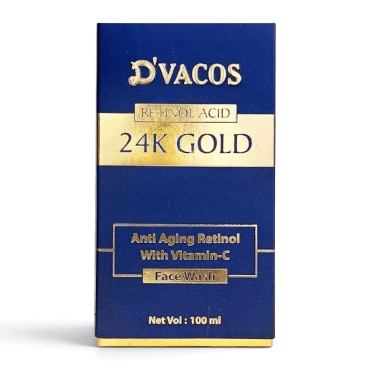 D'vacos 24k Gold Retinol Acid Face wash - Cosmosentials