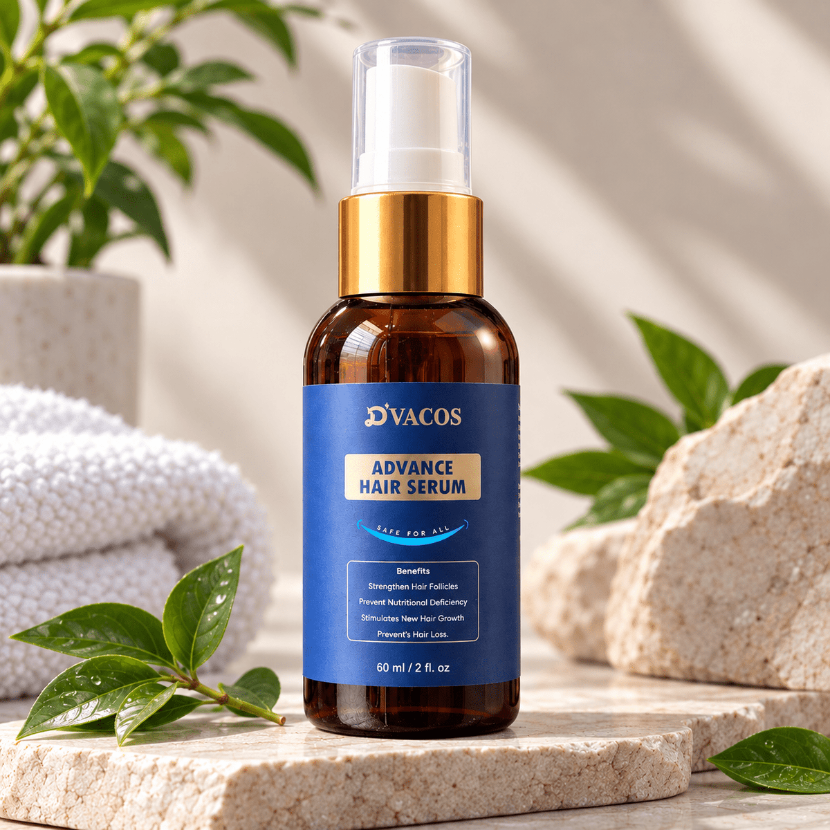 D’Vacos Advance Hair Serum 60ml - Cosmosentials
