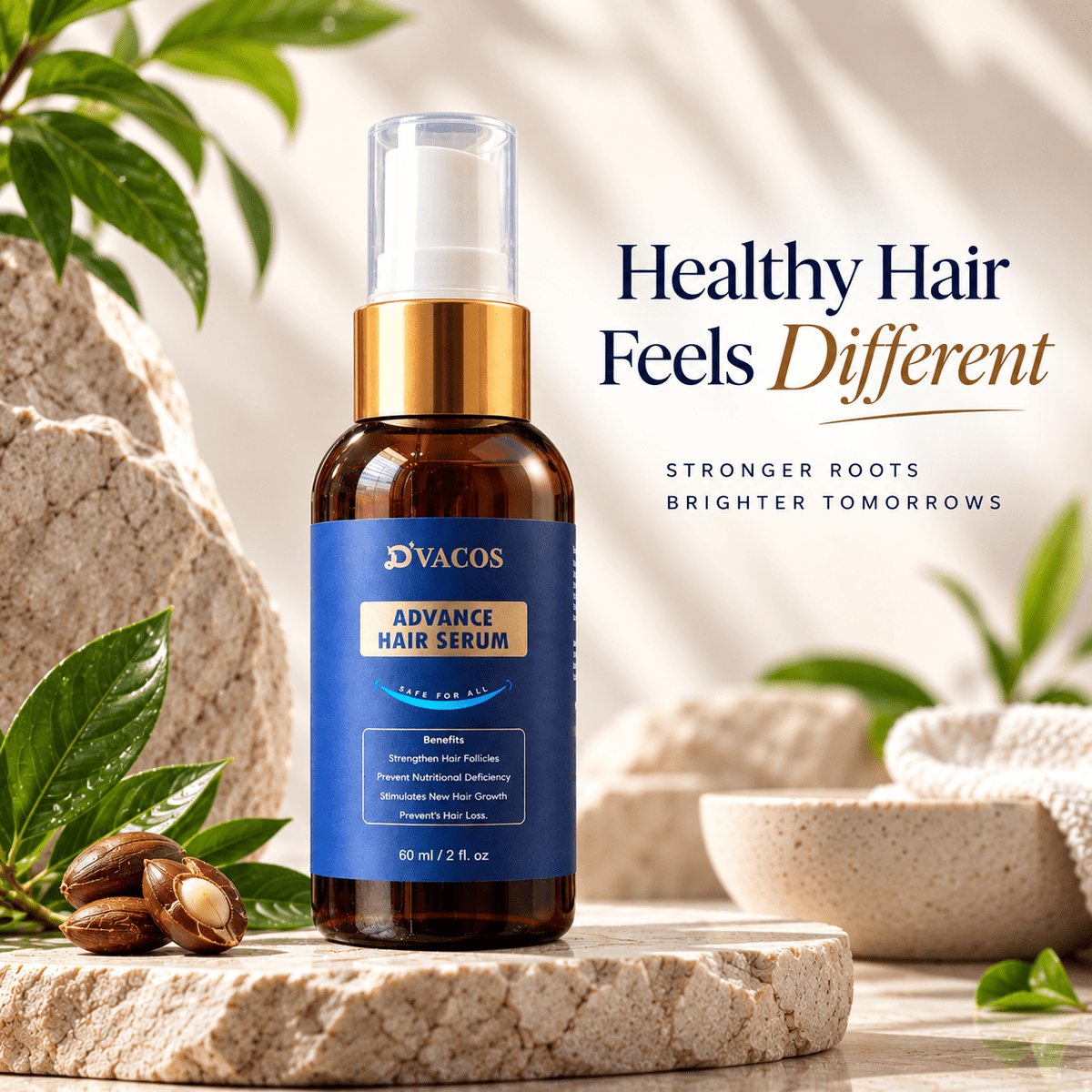 D’Vacos Advance Hair Serum 60ml - Cosmosentials