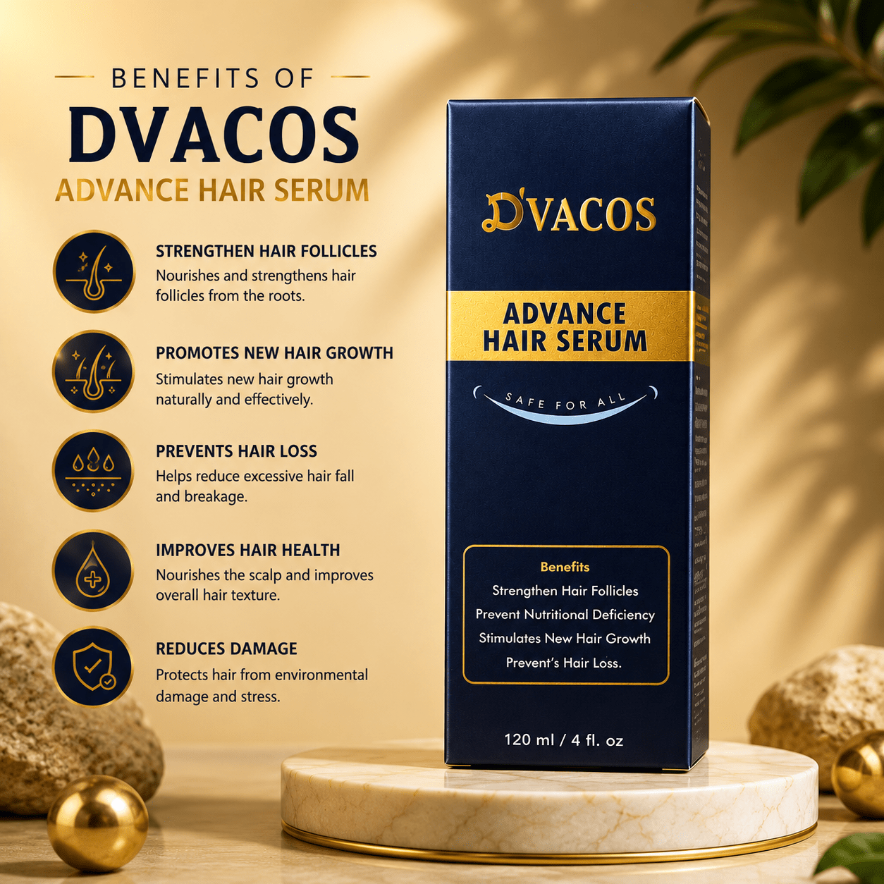 D'VACOS Advance Hair Serum - Cosmosentials