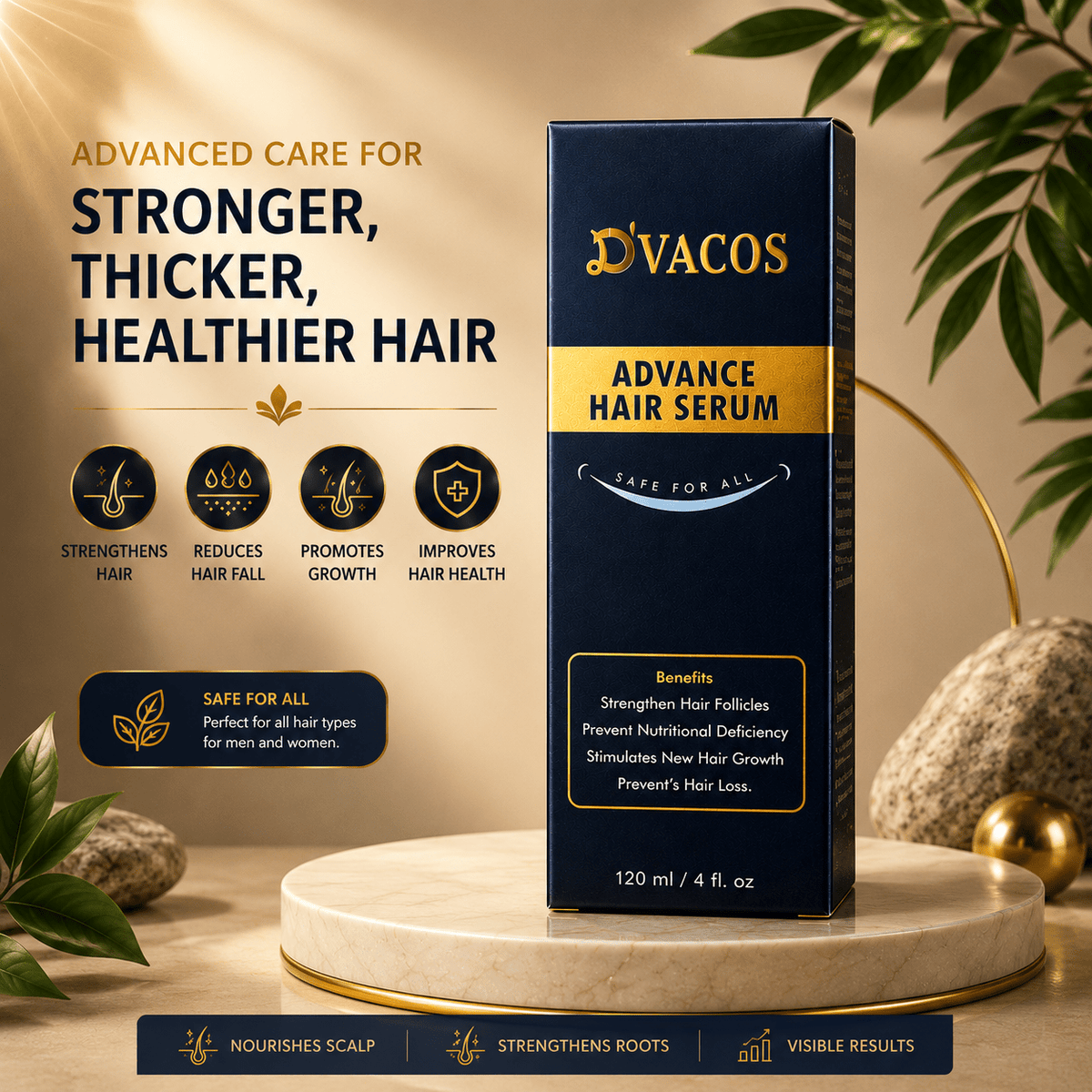 D'VACOS Advance Hair Serum - Cosmosentials