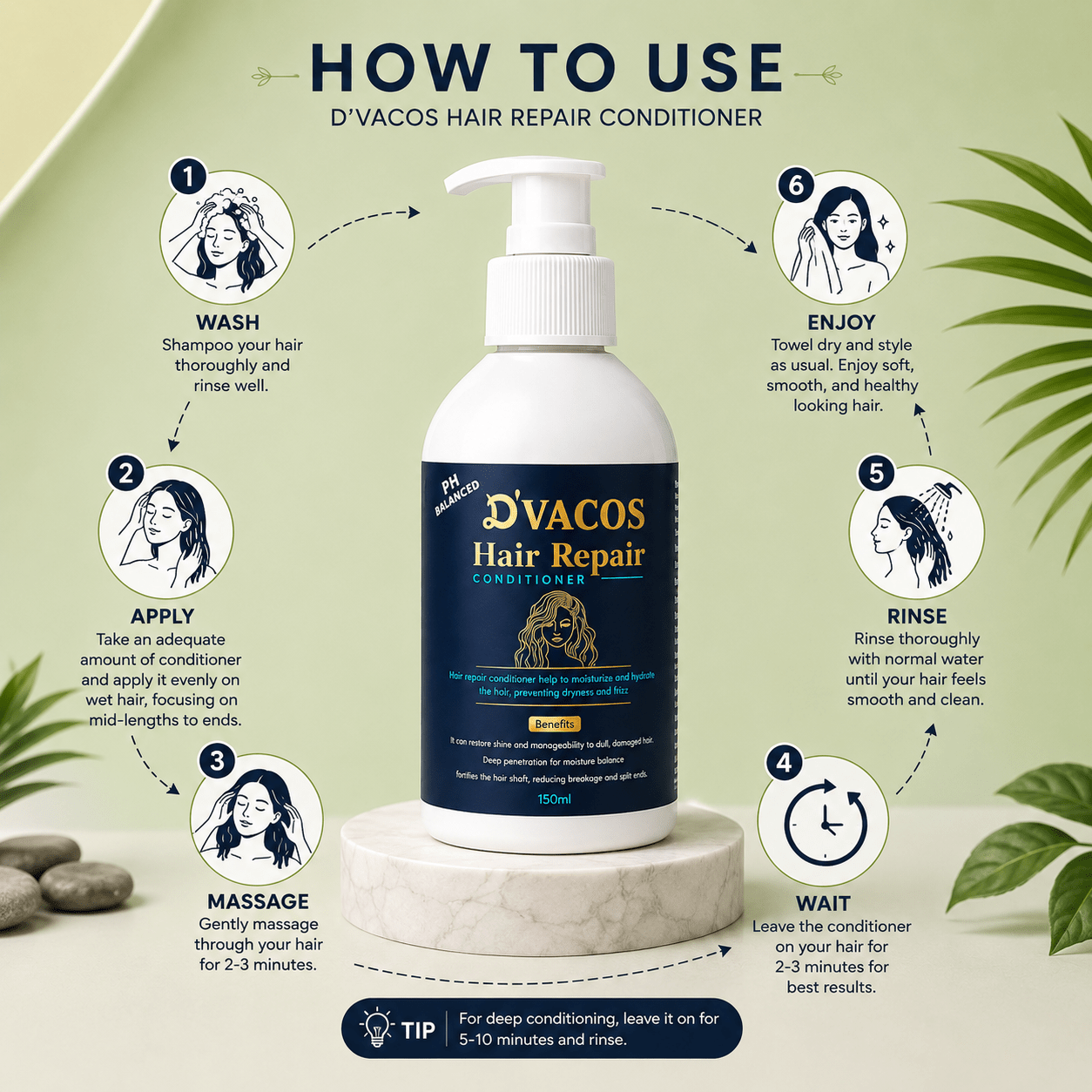 D'Vacos Hair Repair Conditioner - Cosmosentials