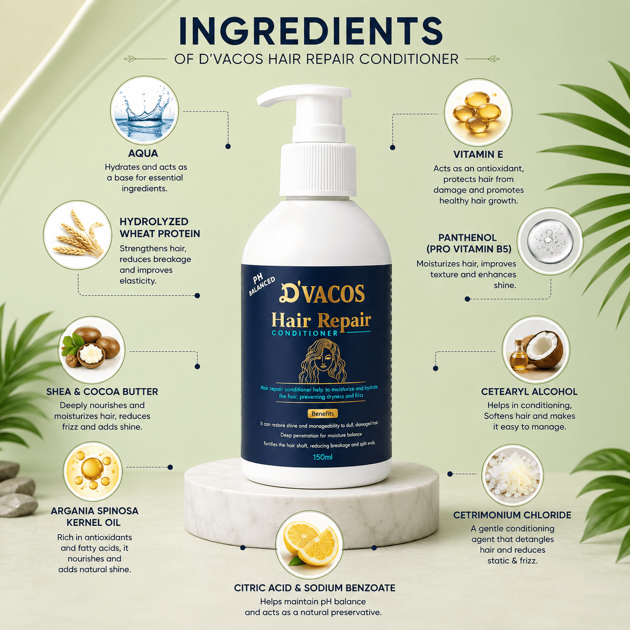 D'Vacos Hair Repair Conditioner - Cosmosentials