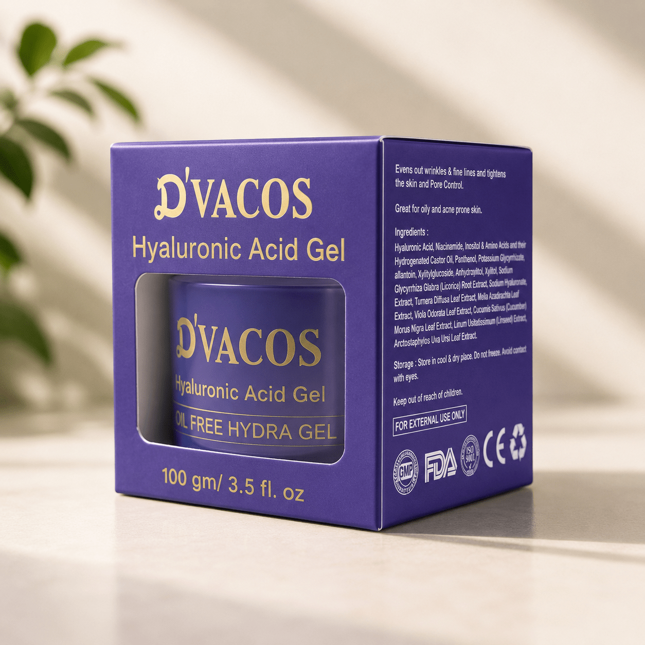 D’VACOS Hyaluronic Acid Gel (100g) - Cosmosentials