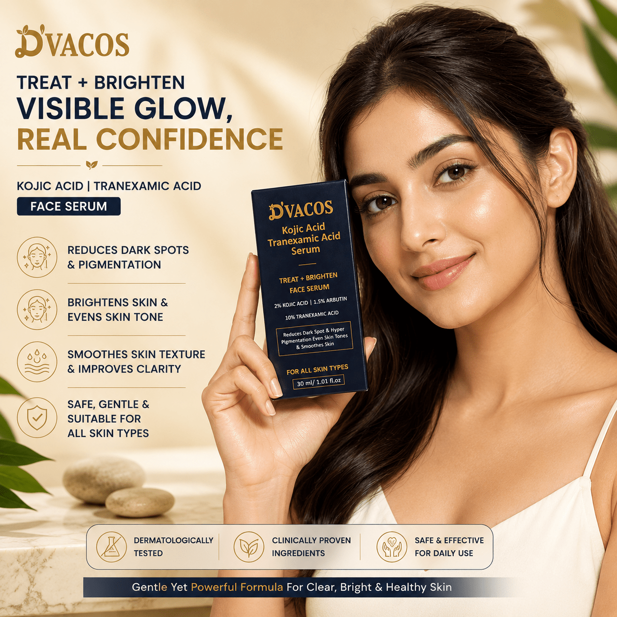 D'VACOS Kojic Acid Tranexamic Acid Serum - Cosmosentials