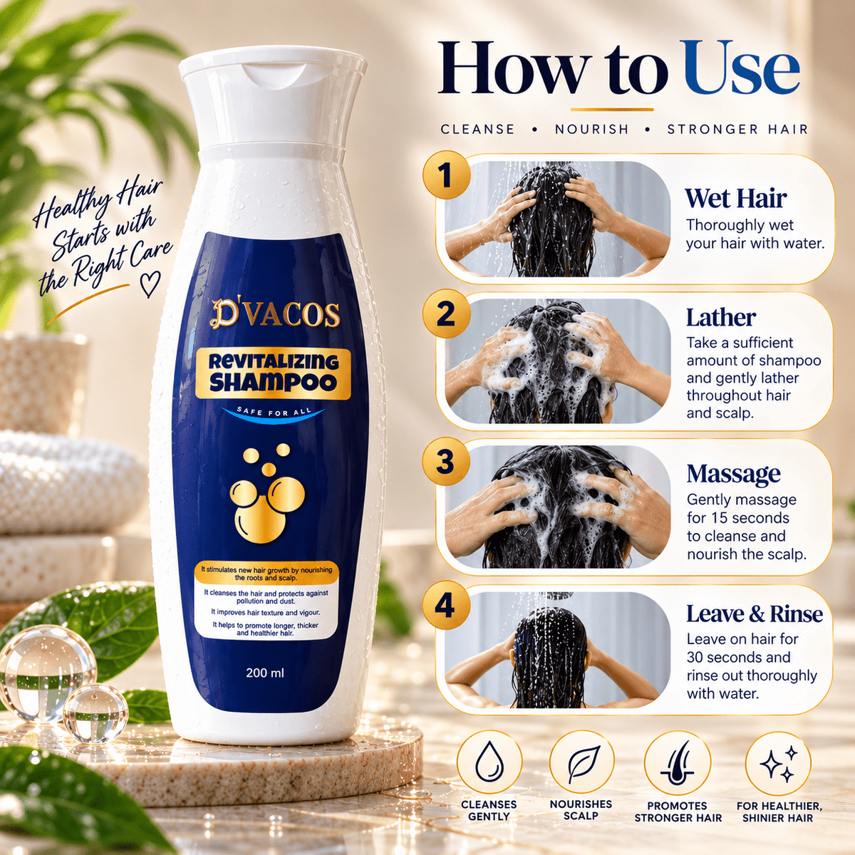 D’Vacos Revitalizing Shampoo - Cosmosentials