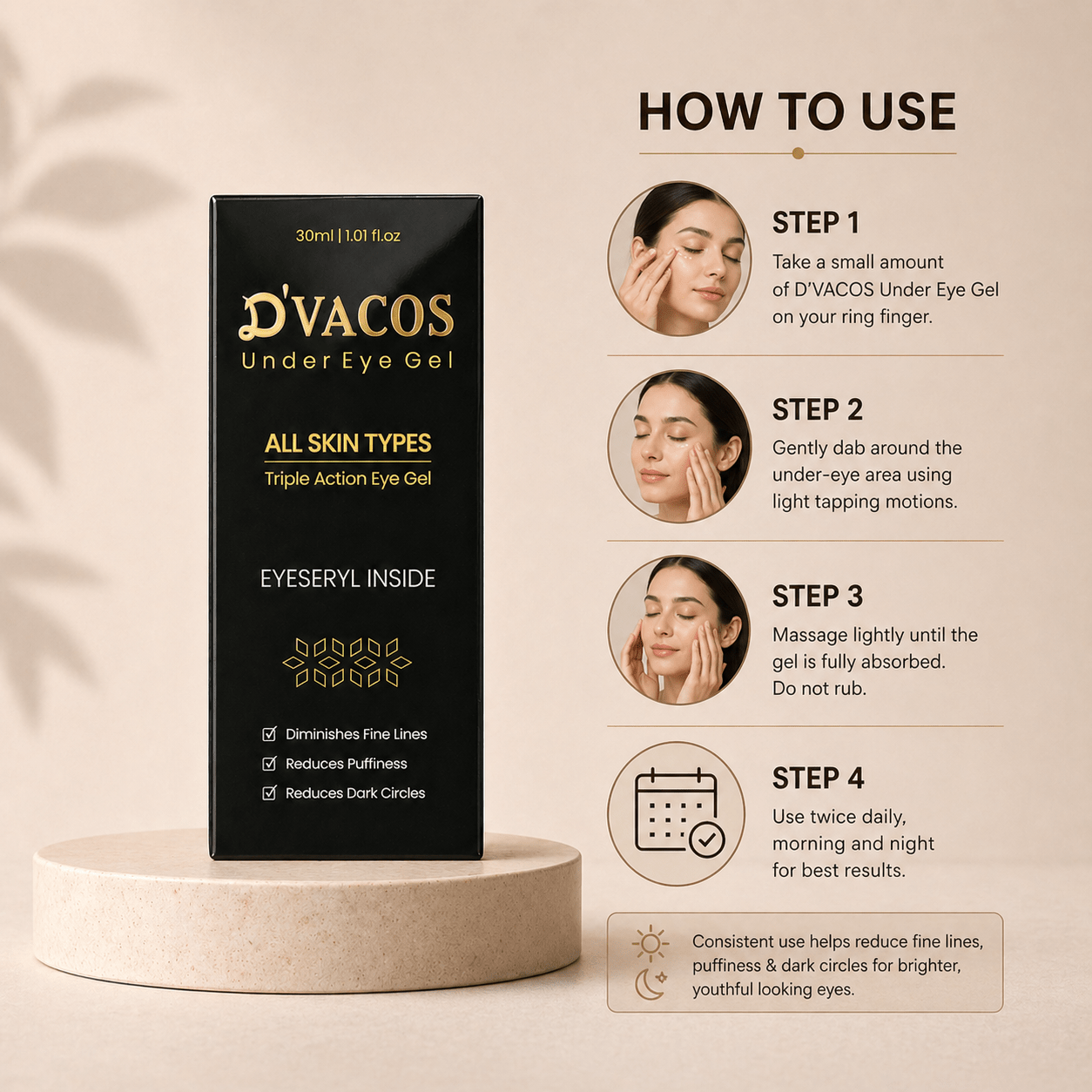 D'vacos Under Eye Gel - Cosmosentials