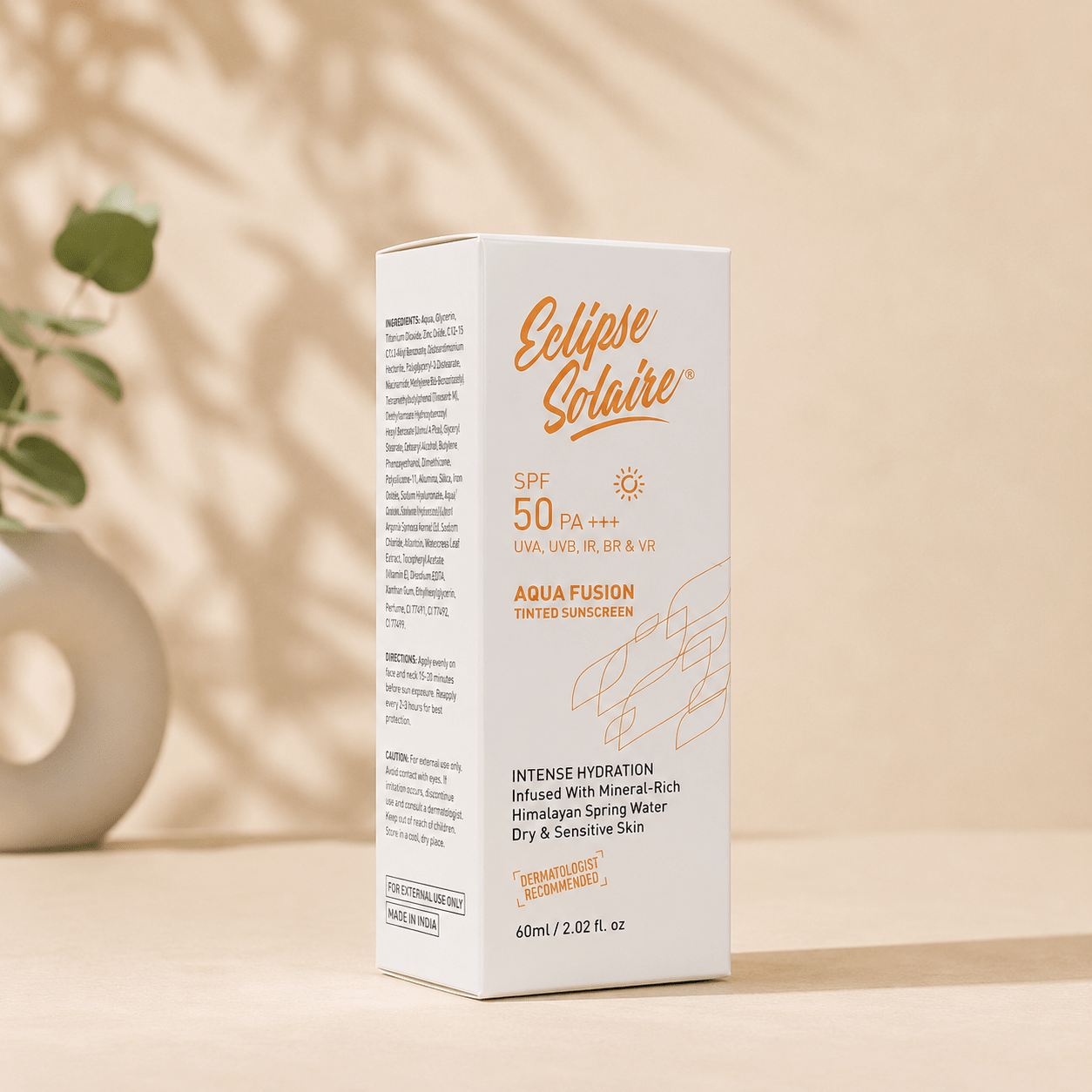 Eclipse Solaire Aqua Fusion Tinted Sunscreen SPF 50 PA++++ - Cosmosentials