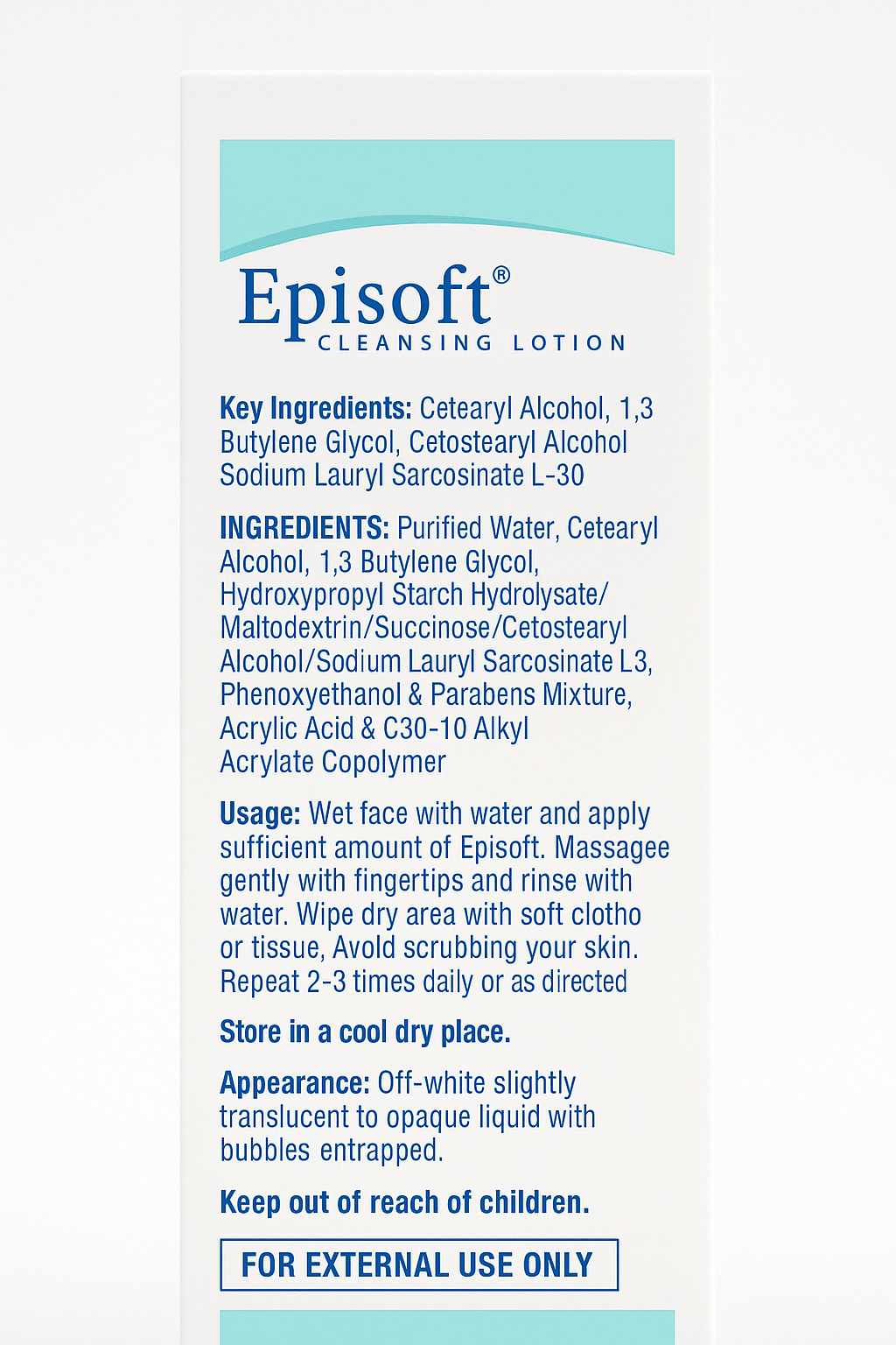 Episoft Cleansing Lotion - Cosmosentials