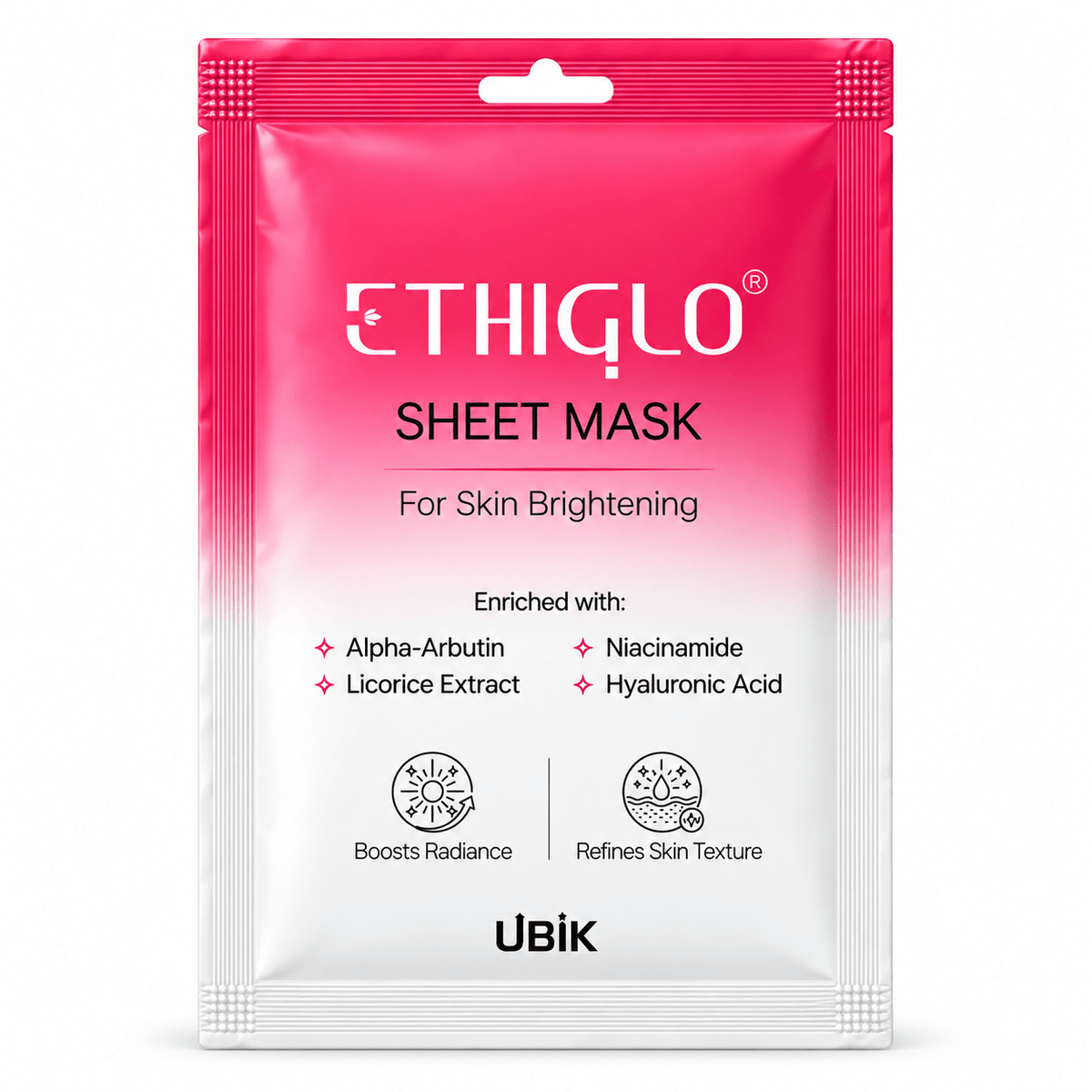 Ethiglo Sheet Mask for Skin Brightening - Cosmosentials