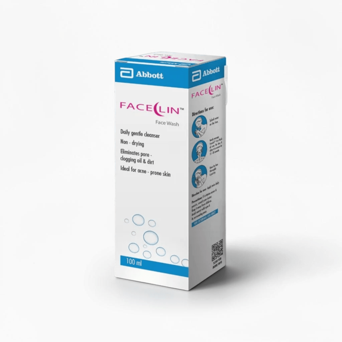 Faceclin Acne Face Wash - Daily Gentle Cleanser (100ml) - Cosmosentials