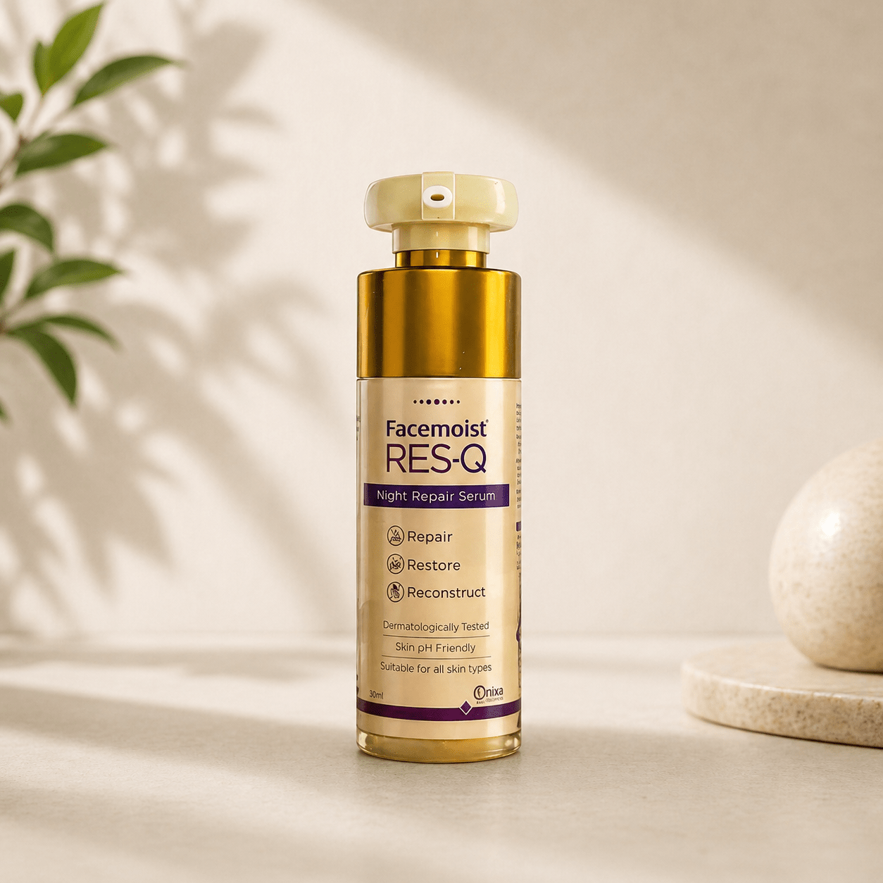 Facemoist RES - Q Night Repair Serum - Cosmosentials