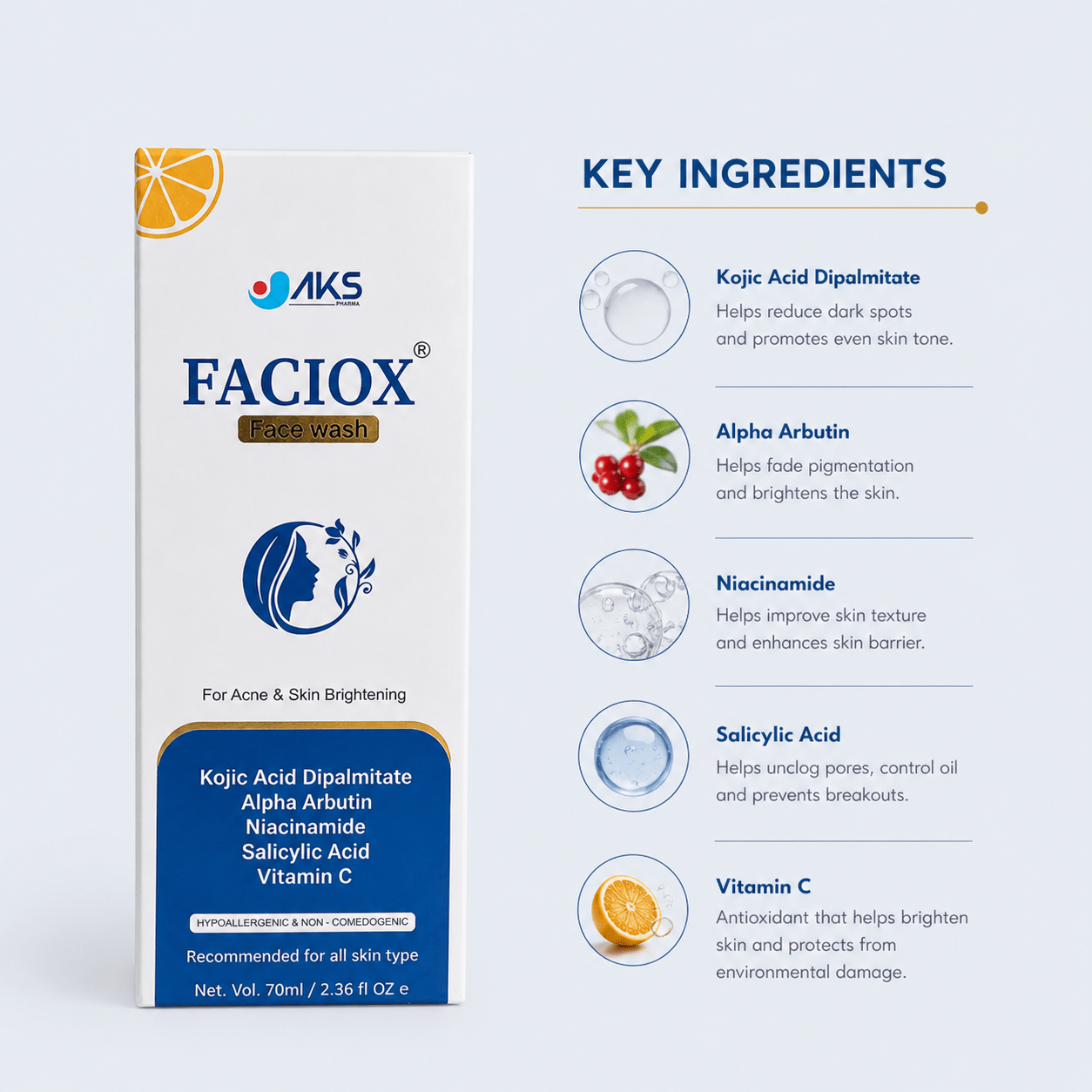 Faciox Face Wash 70ml - Cosmosentials