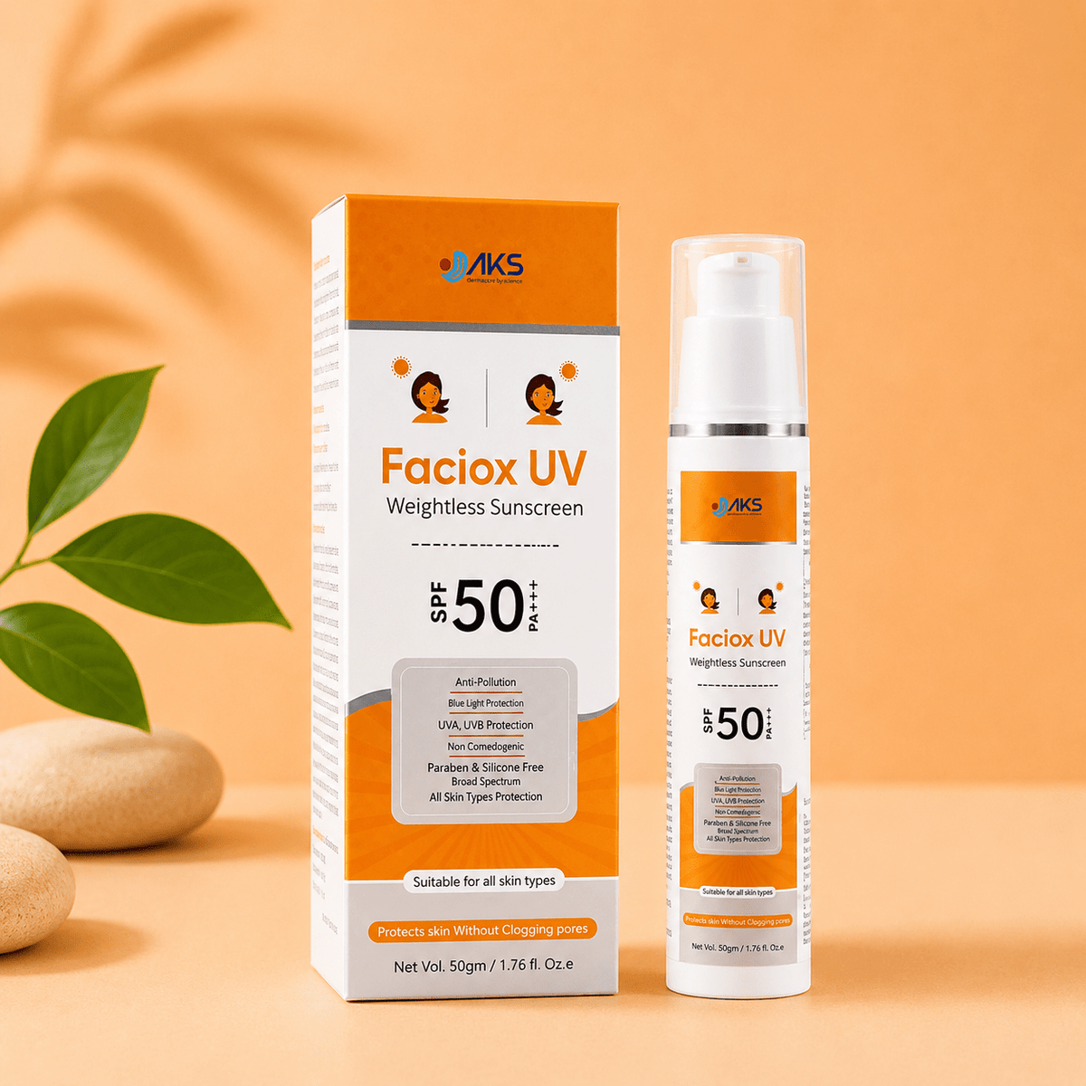 Faciox UV Weightless Sunscreen SPF 50 PA+++ - Cosmosentials