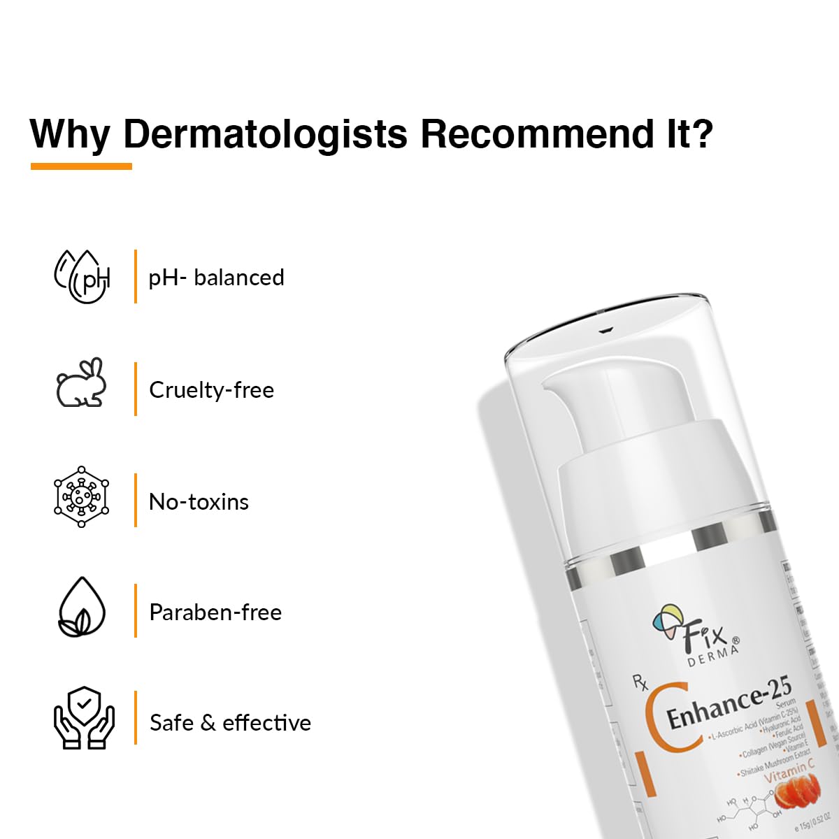 Fixderma 25% Vitamin C Serum - Cosmosentials