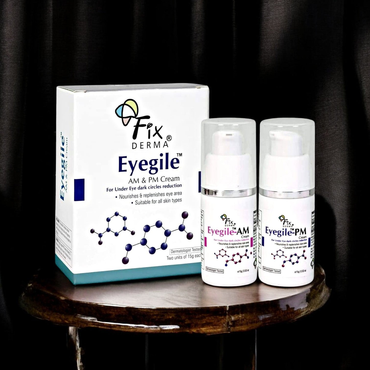 Fixderma Eyegile AM & PM Eye Cream - Cosmosentials