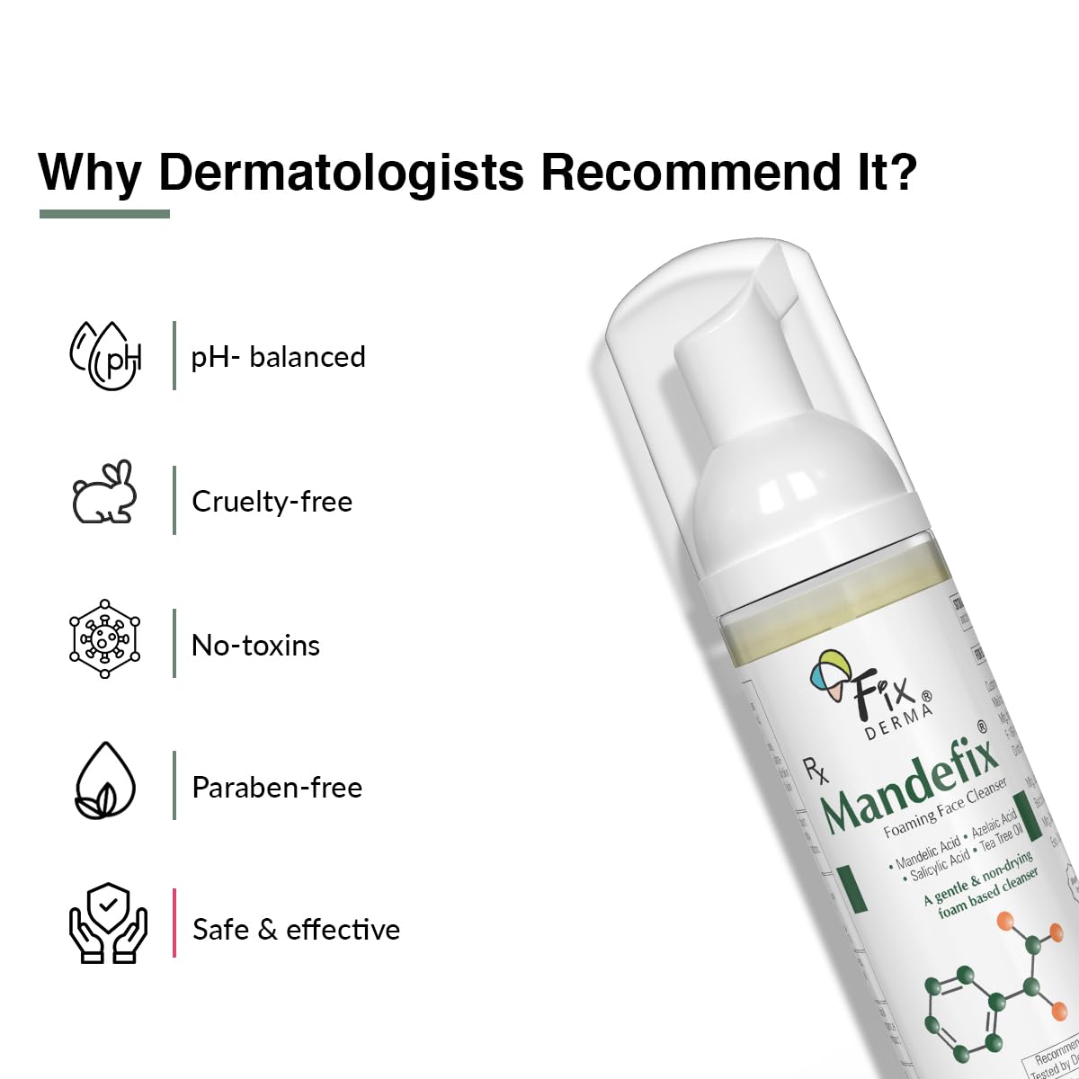 Fixderma Mandefix Foaming Cleanser - Cosmosentials