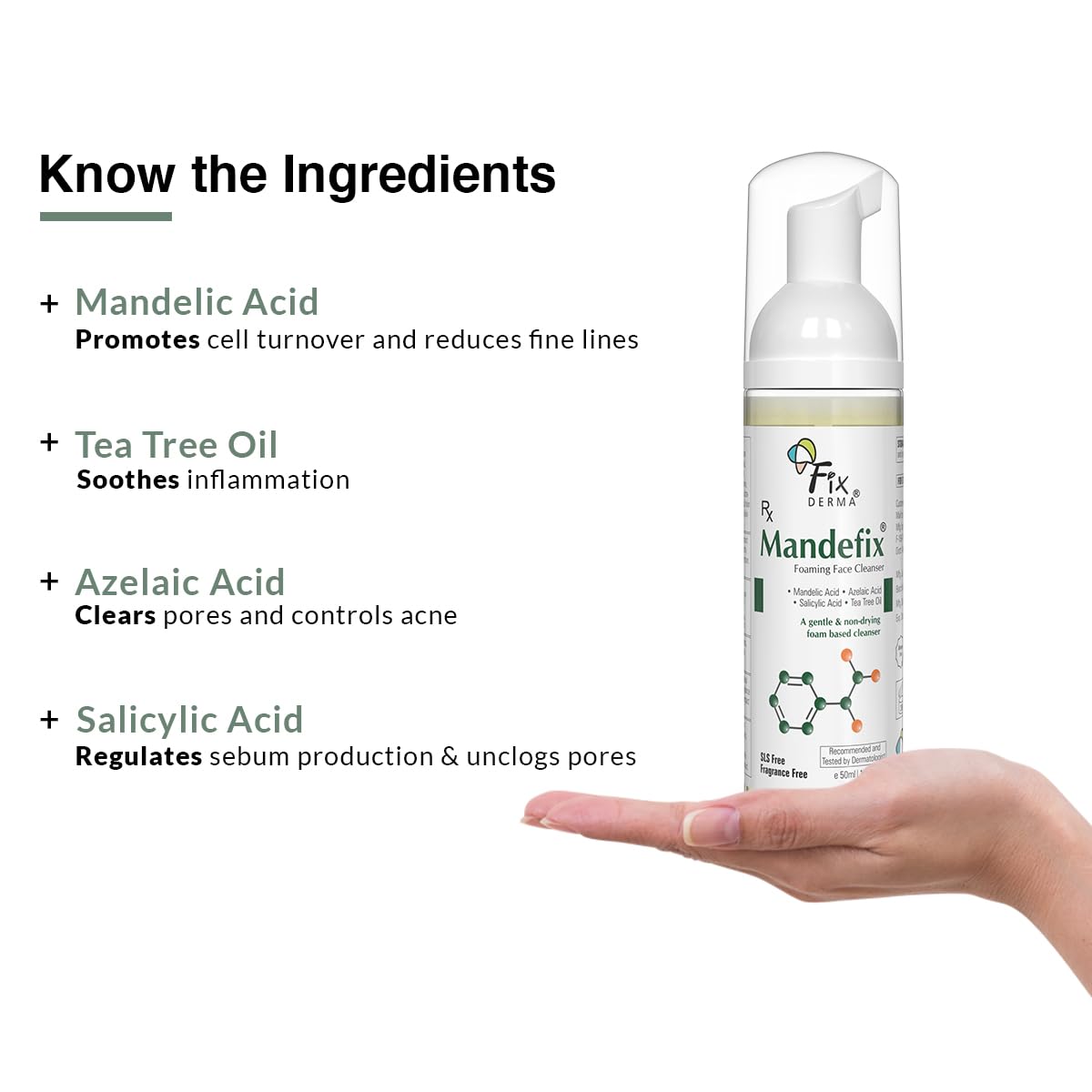 Fixderma Mandefix Foaming Cleanser - Cosmosentials