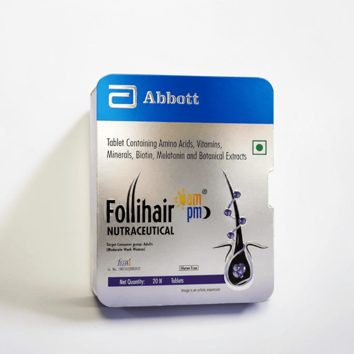Follihair Nutraceutical AM PM Tablets (3 x 20 Tablets) - Cosmosentials