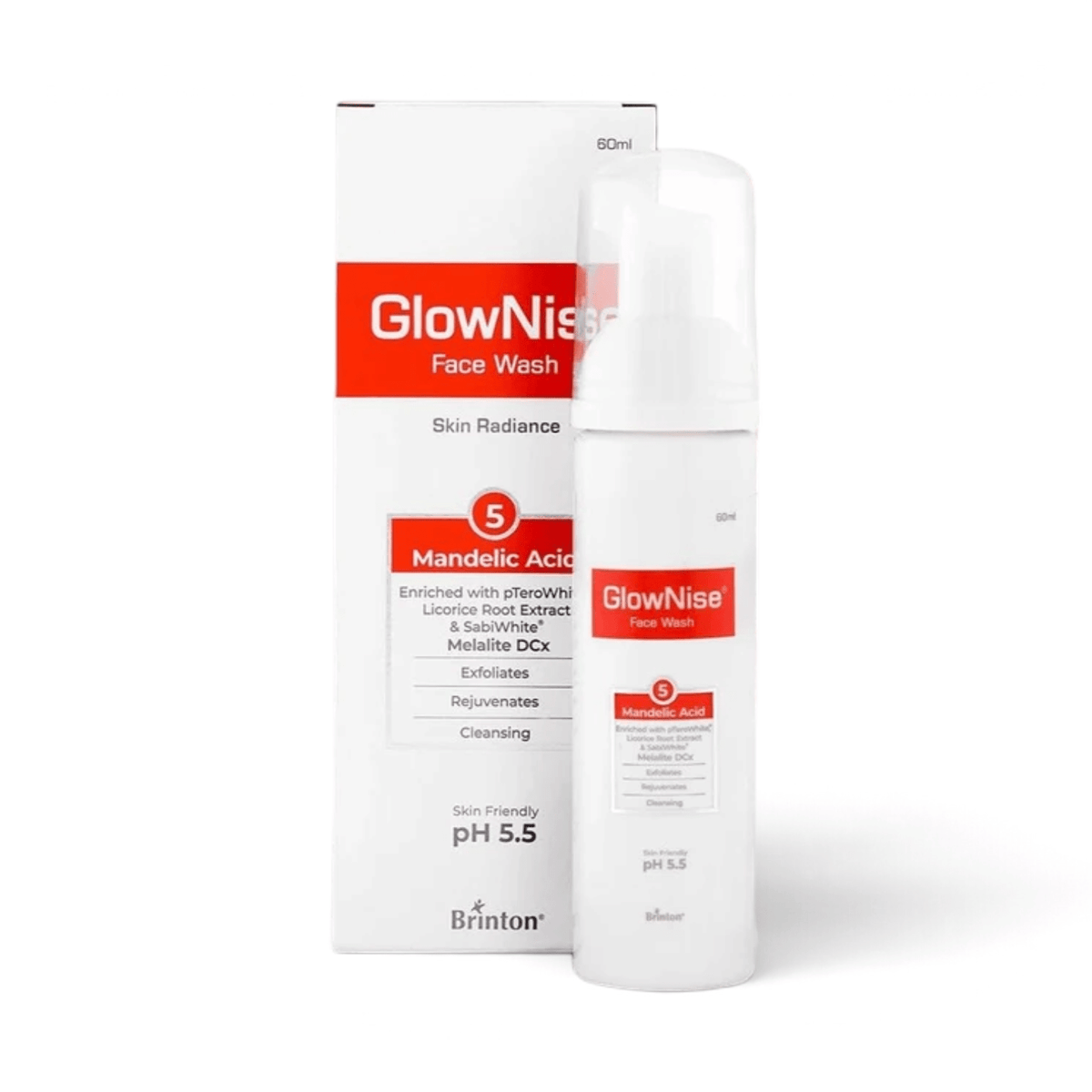 GlowNise Deep Cleansing Skin Whitening Foam Face Wash - Cosmosentials