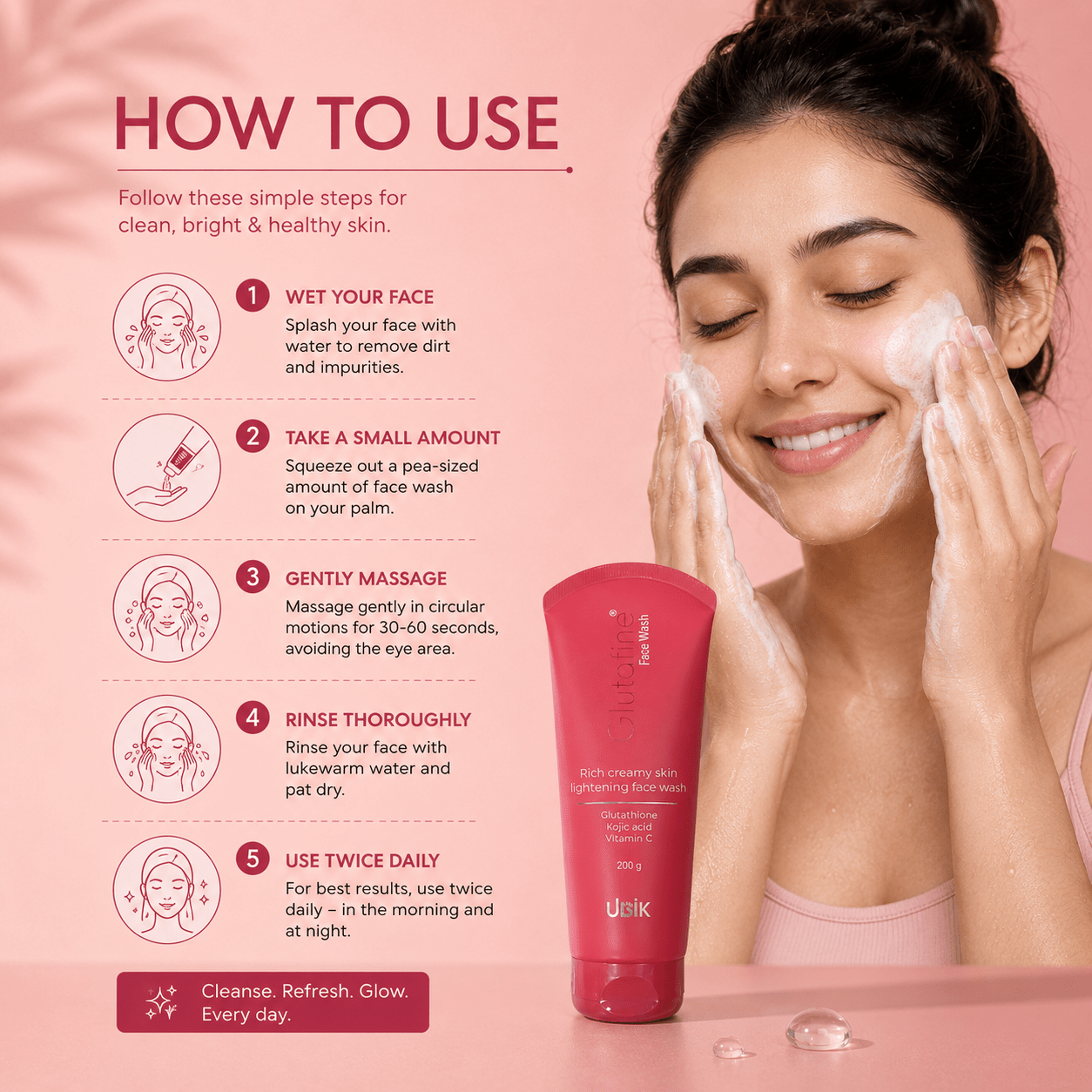 Glutafine Facewash 200g - Cosmosentials