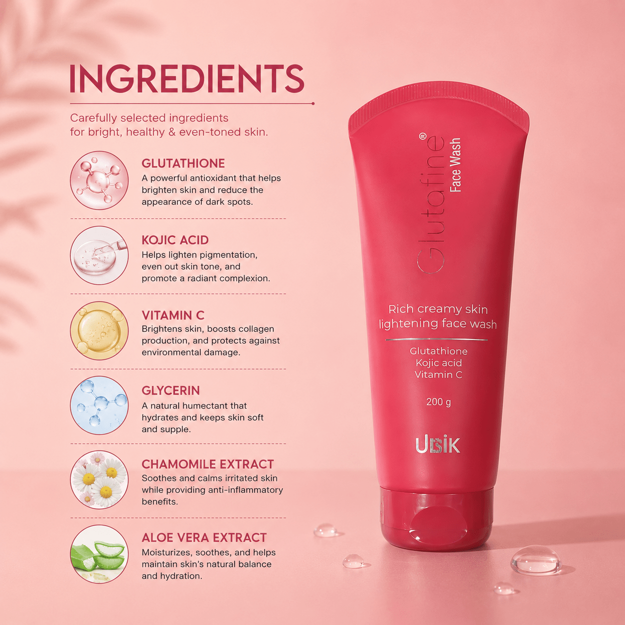 Glutafine Facewash 200g - Cosmosentials