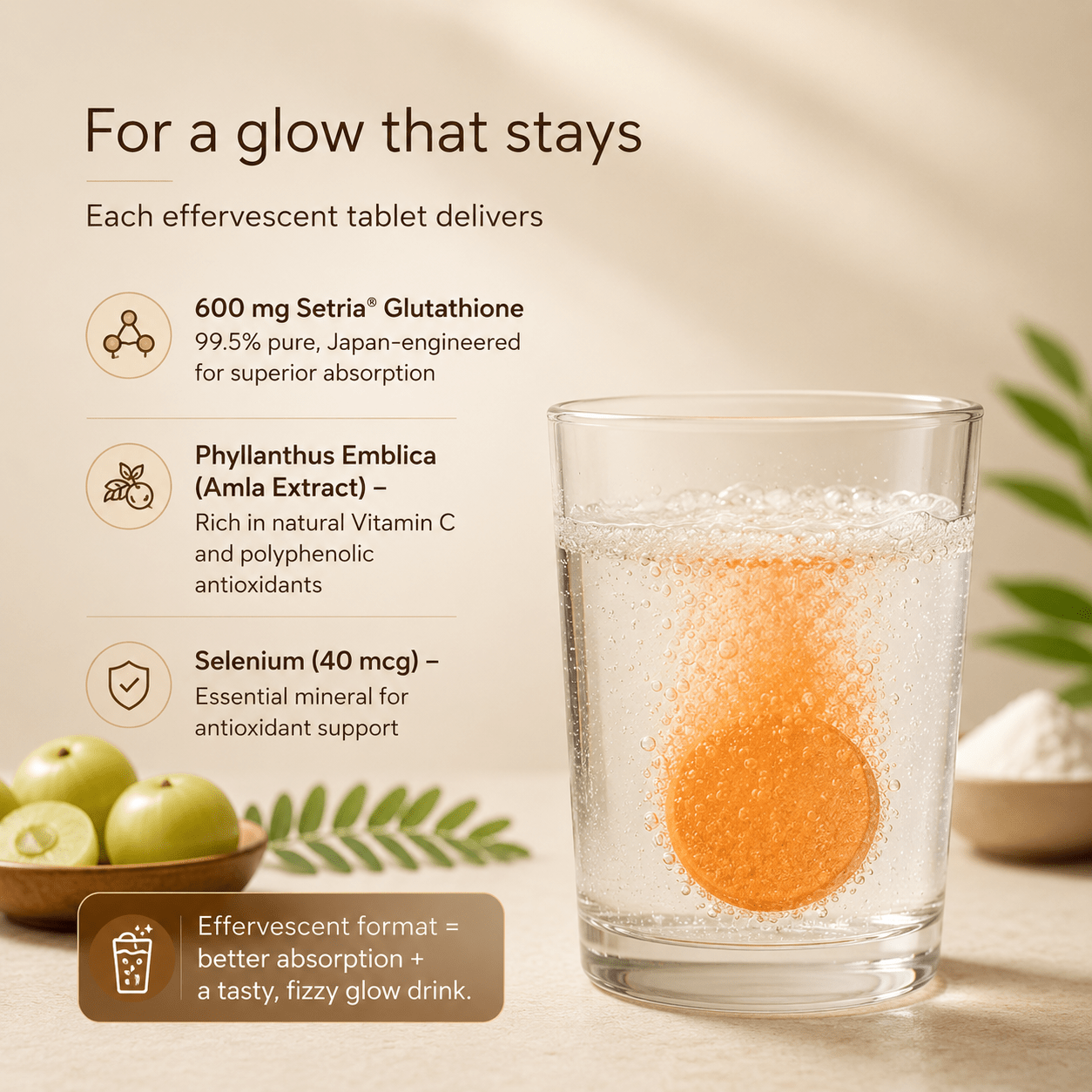 Glutone-C Effervescent Tablets - Cosmosentials