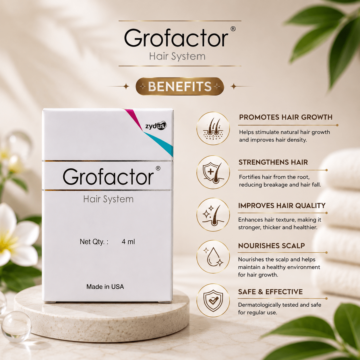 Grofactor Hair System 4ml - Cosmosentials
