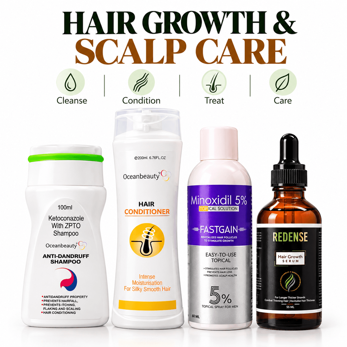 Hair Growth & Scalp Care Combo - Cosmosentials