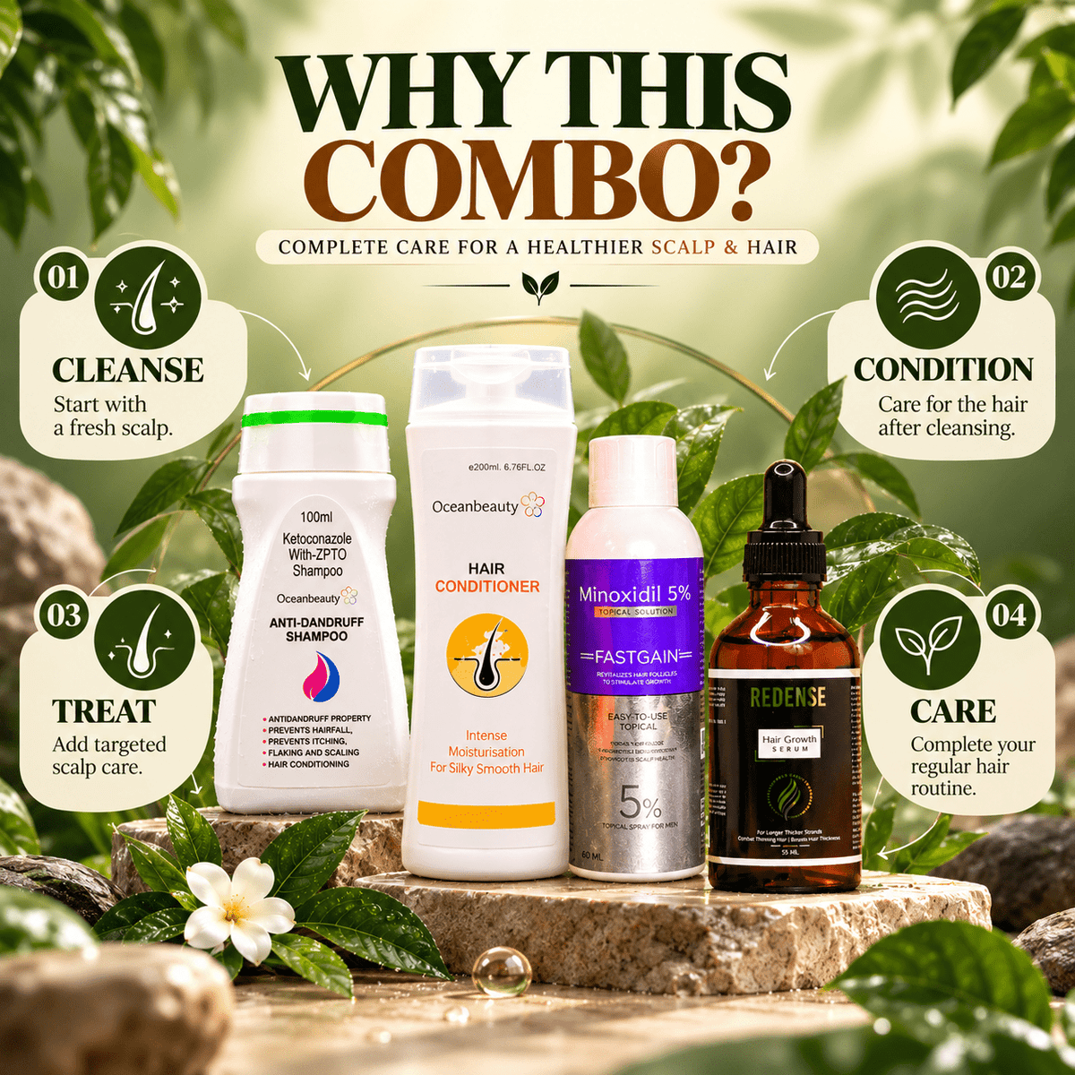 Hair Growth & Scalp Care Combo - Cosmosentials