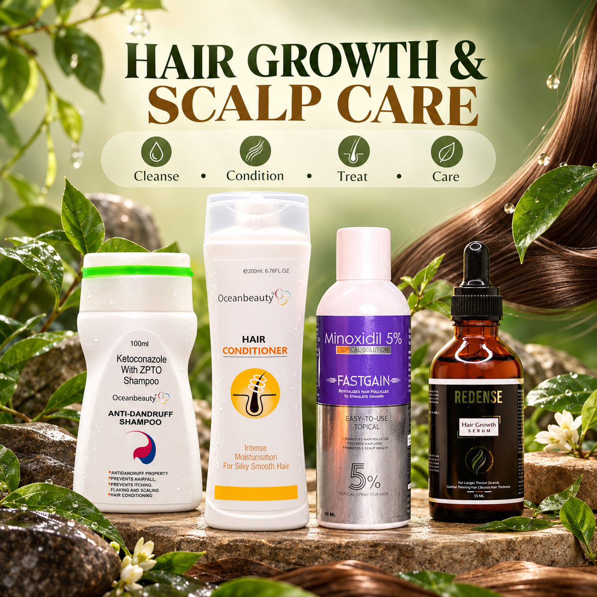 Hair Growth & Scalp Care Combo - Cosmosentials